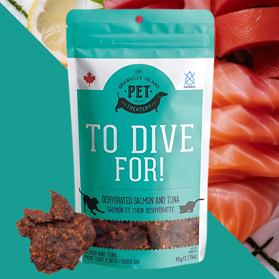 The Granville Island Pet Treatery - Salmon & Tuna Dehydrated Pet Treats: Omega-3 & High-Protein