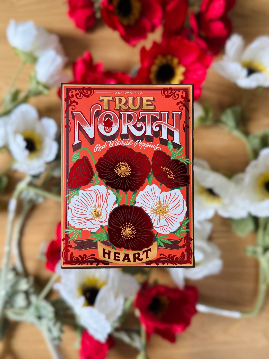 True North Canada Poppies Seed Packet - Heart (To & From Seed Co)