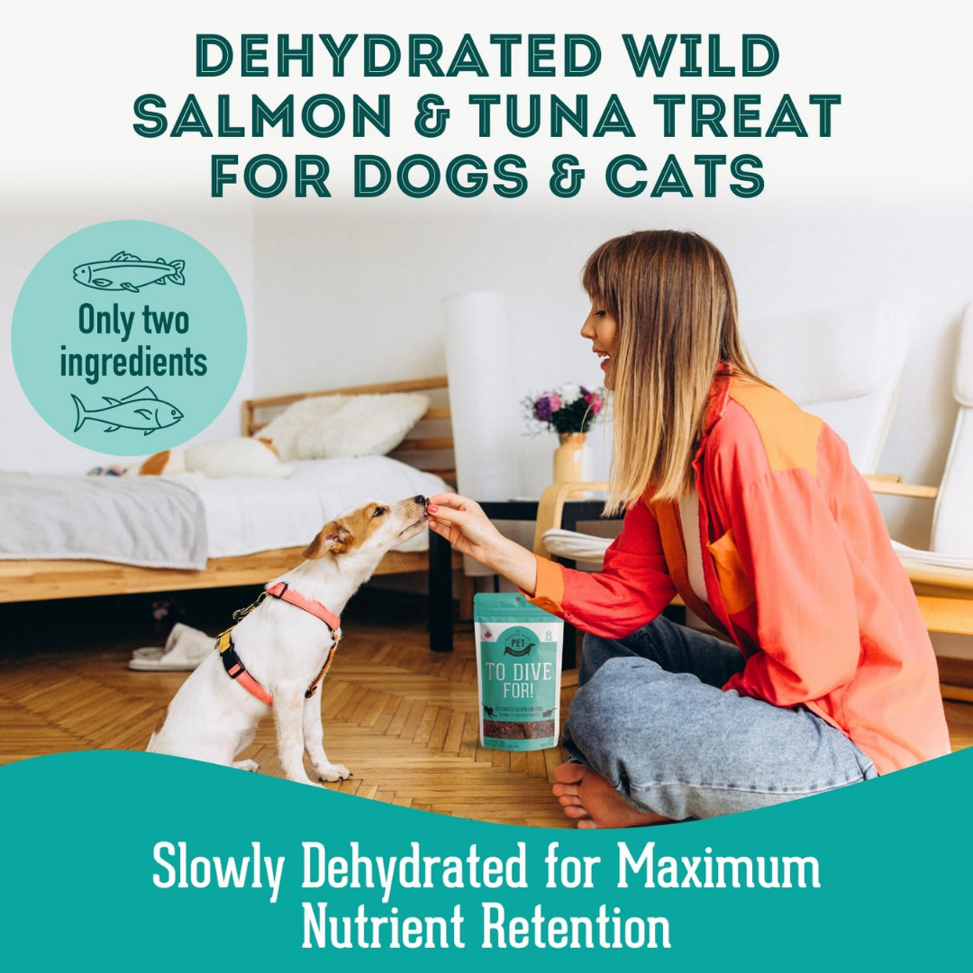 The Granville Island Pet Treatery - Salmon & Tuna Dehydrated Pet Treats: Omega-3 & High-Protein