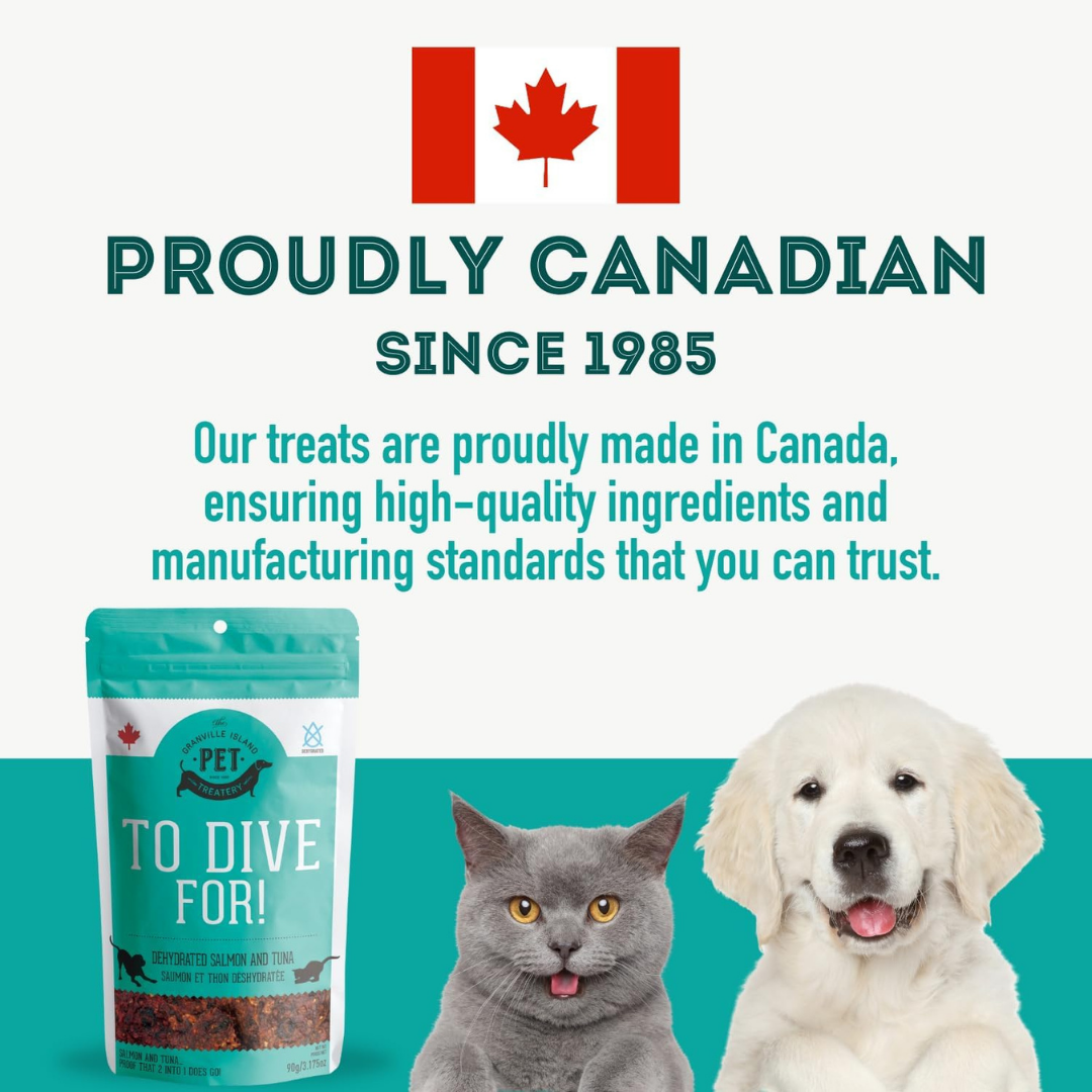 The Granville Island Pet Treatery - Salmon & Tuna Dehydrated Pet Treats: Omega-3 & High-Protein