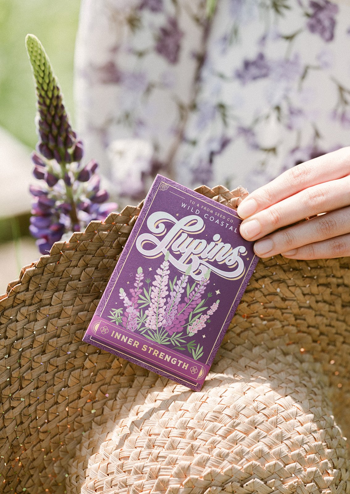 Wild Coastal Lupins Seed Packet - Inner Strength (To & From Seed Co)
