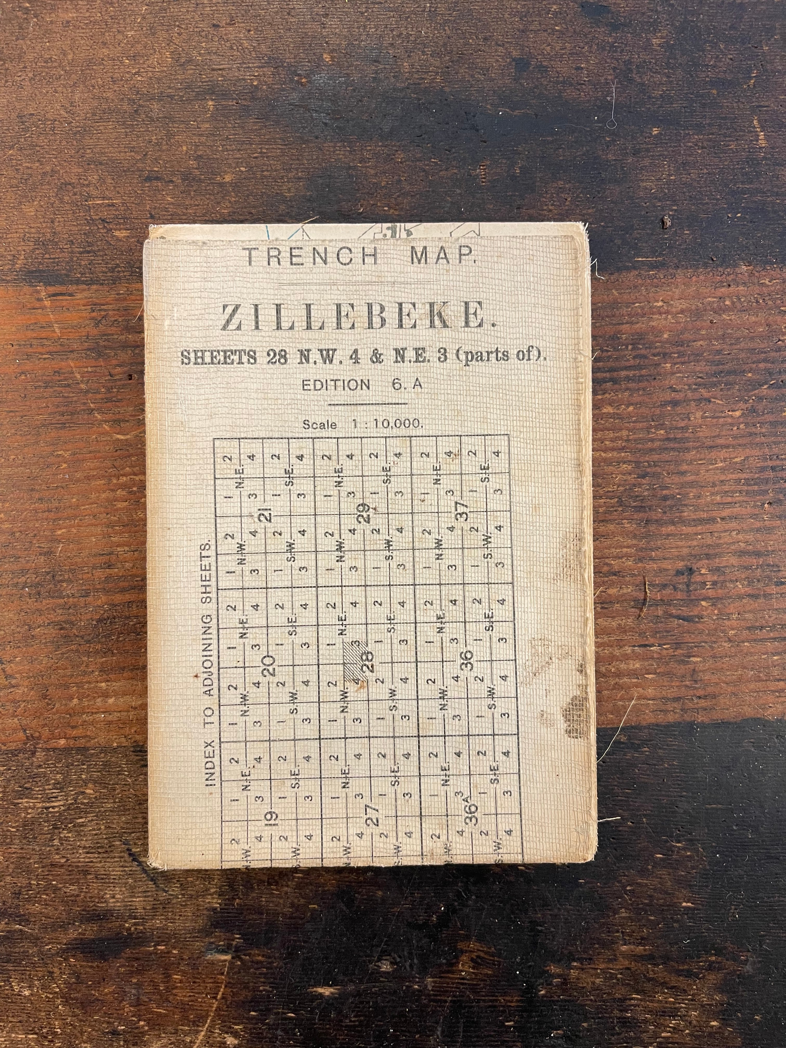 WWI Trench Map - Zillebeke (1917)