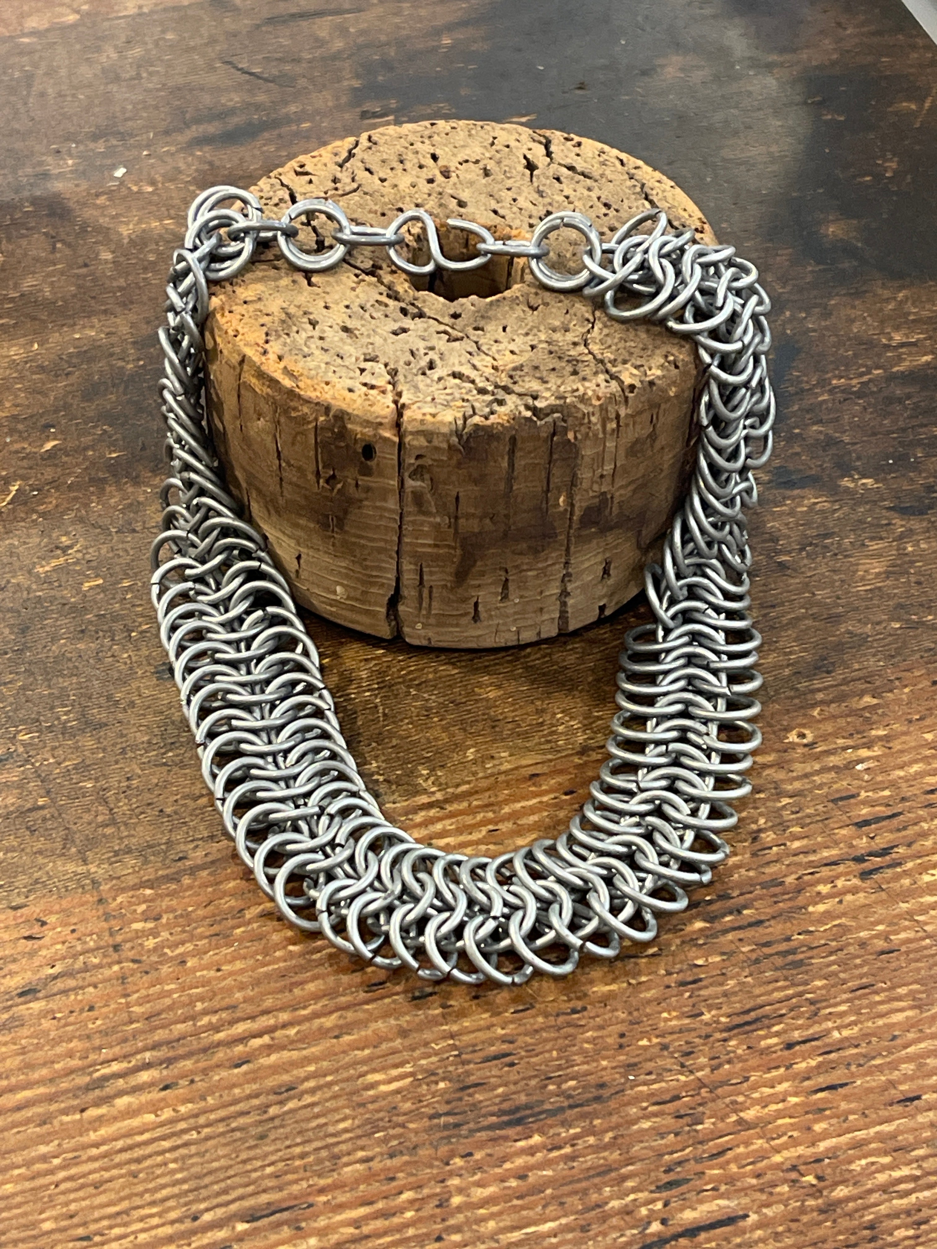 Handmade Aluminium Chainmail Necklace