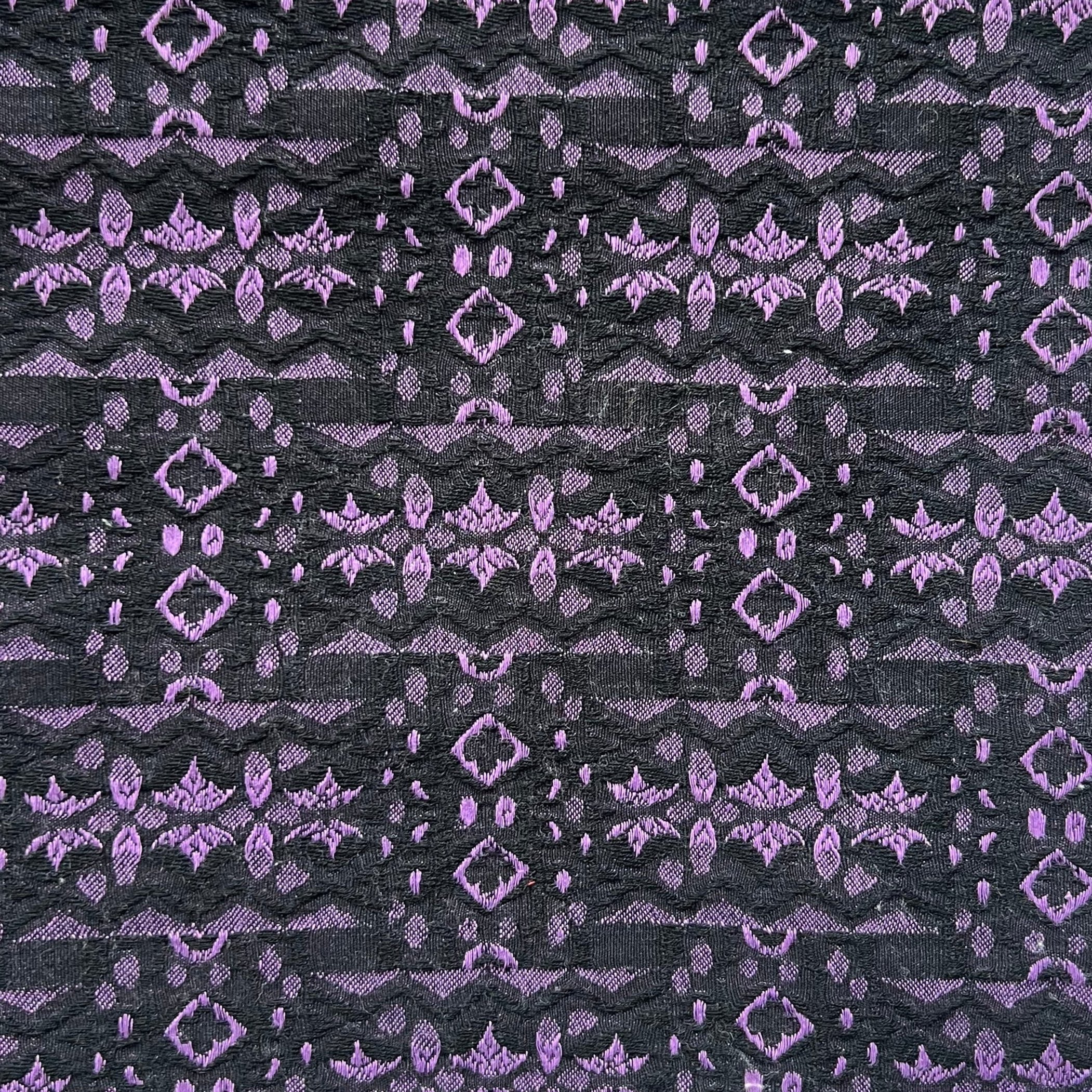 Black and purple vintage fabric