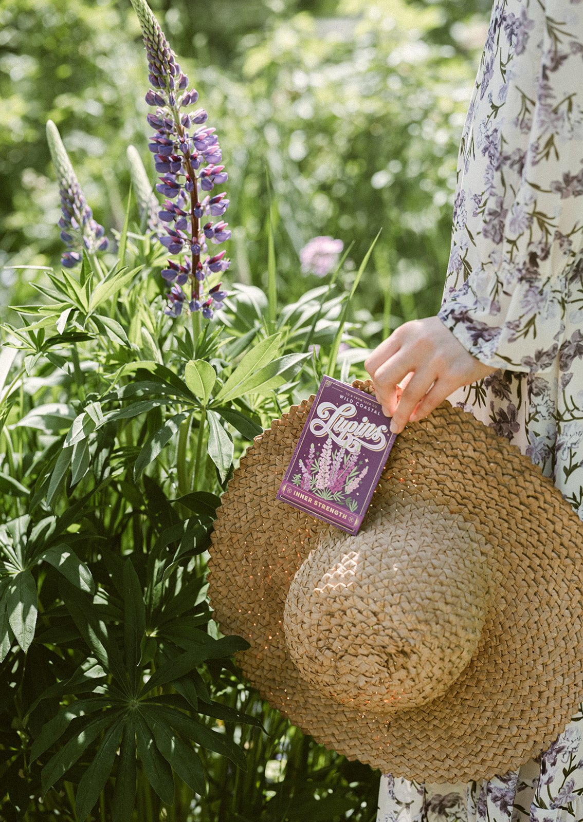 Wild Coastal Lupins Seed Packet - Inner Strength (To & From Seed Co)
