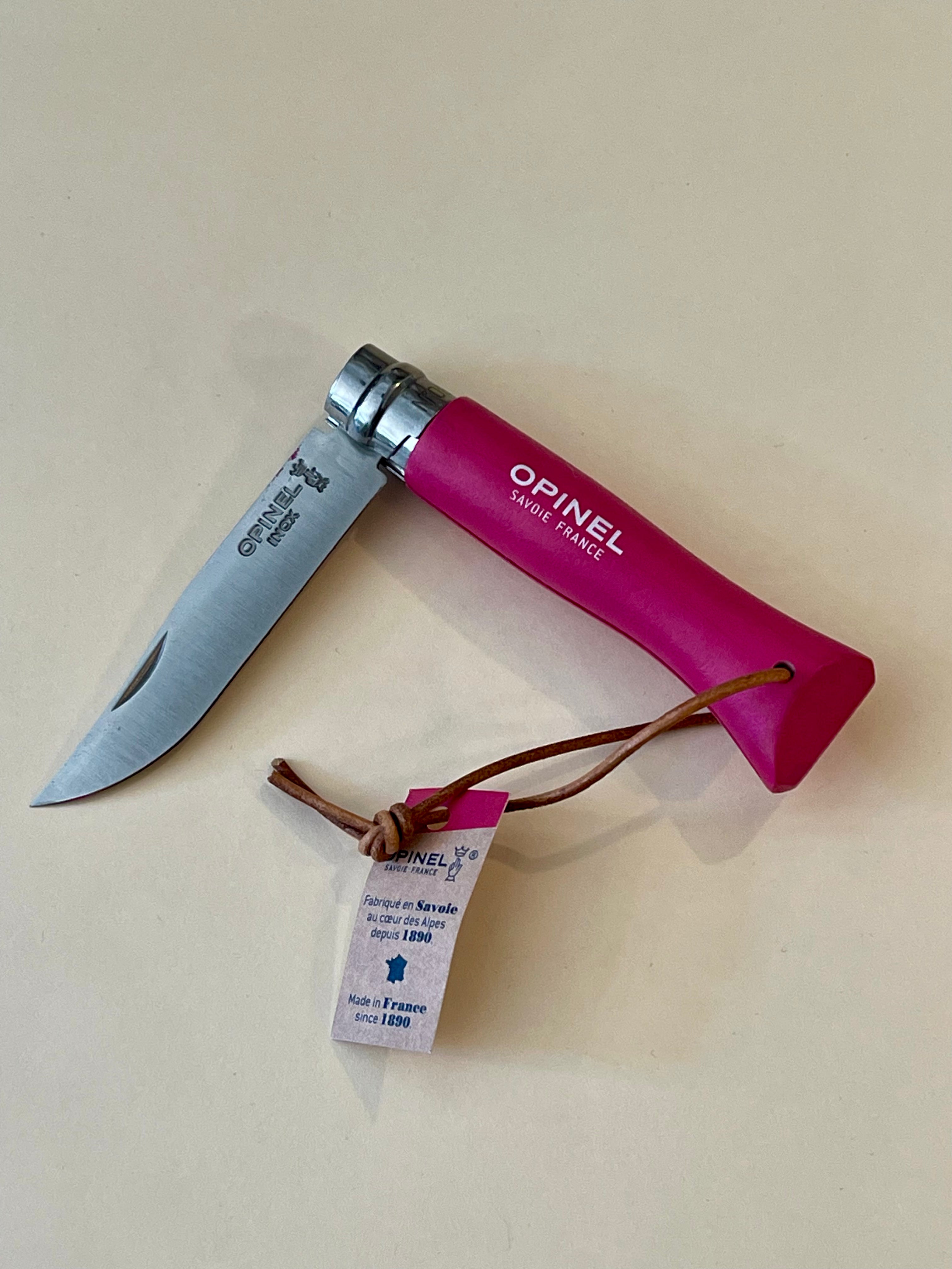 Opinel No.6 Pink Stainless Steel Folding Knife
