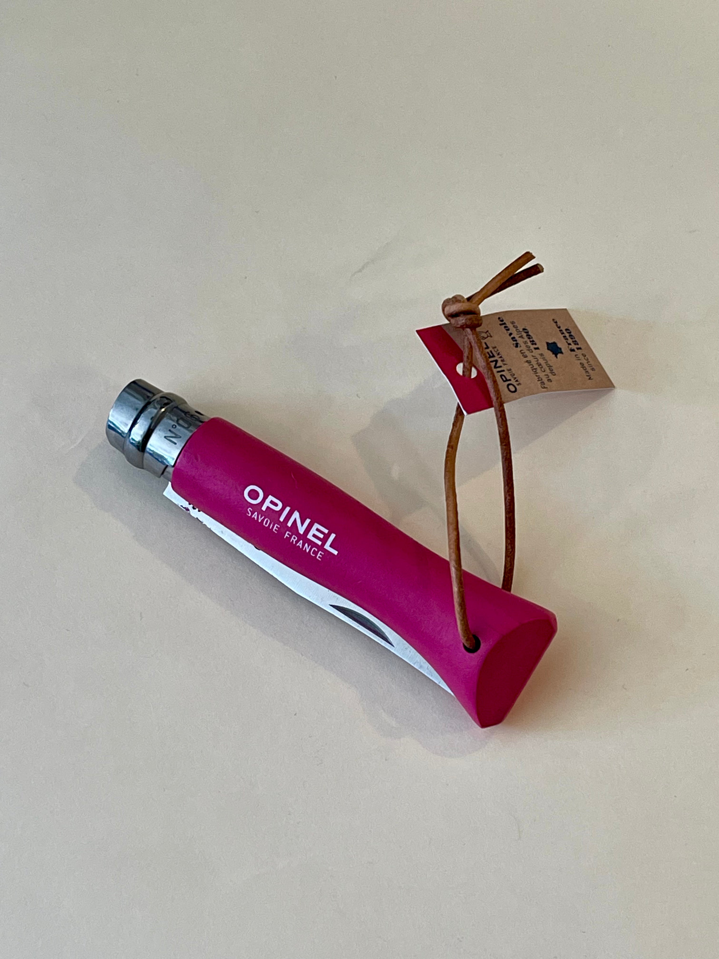 Opinel No.6 Pink Stainless Steel Folding Knife