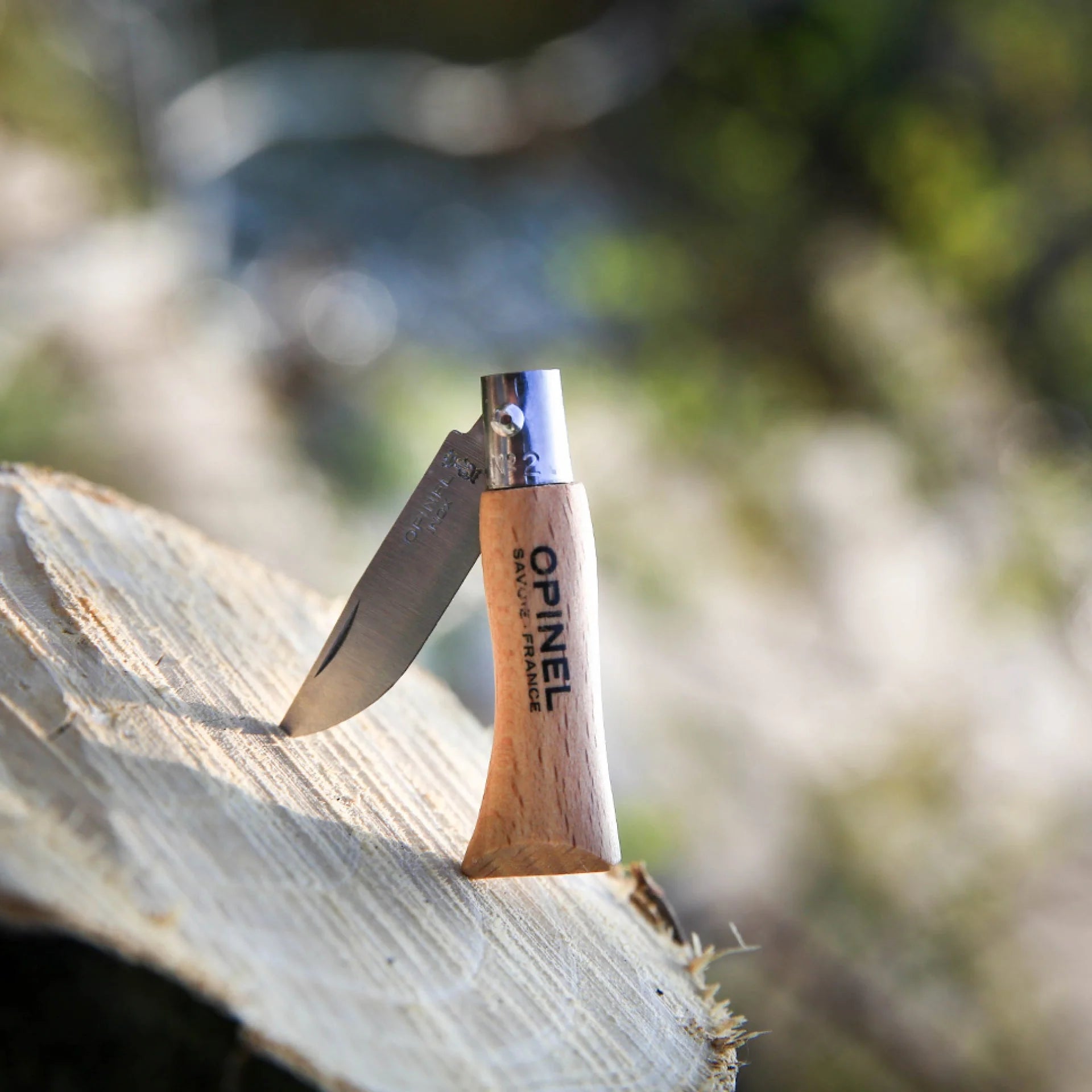Opinel No.2 Natural Folding Knife Keyring