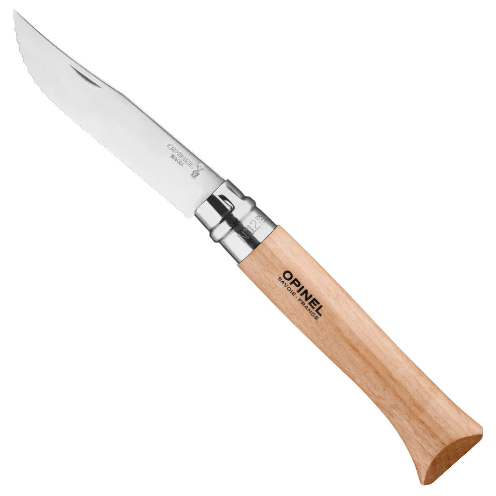 Opinel No.12 Folding Camp/ Cooking Serrated Knife