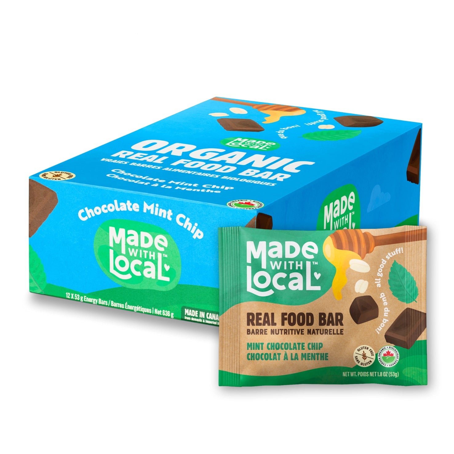 Mint Chocolate Chip | Organic Real Food Bar