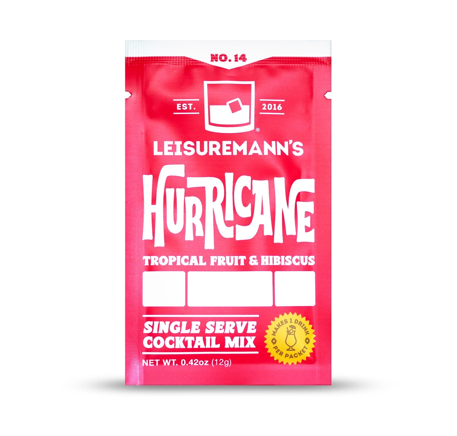 Leisuremann's Hurricane Single Serve Cocktail Mix