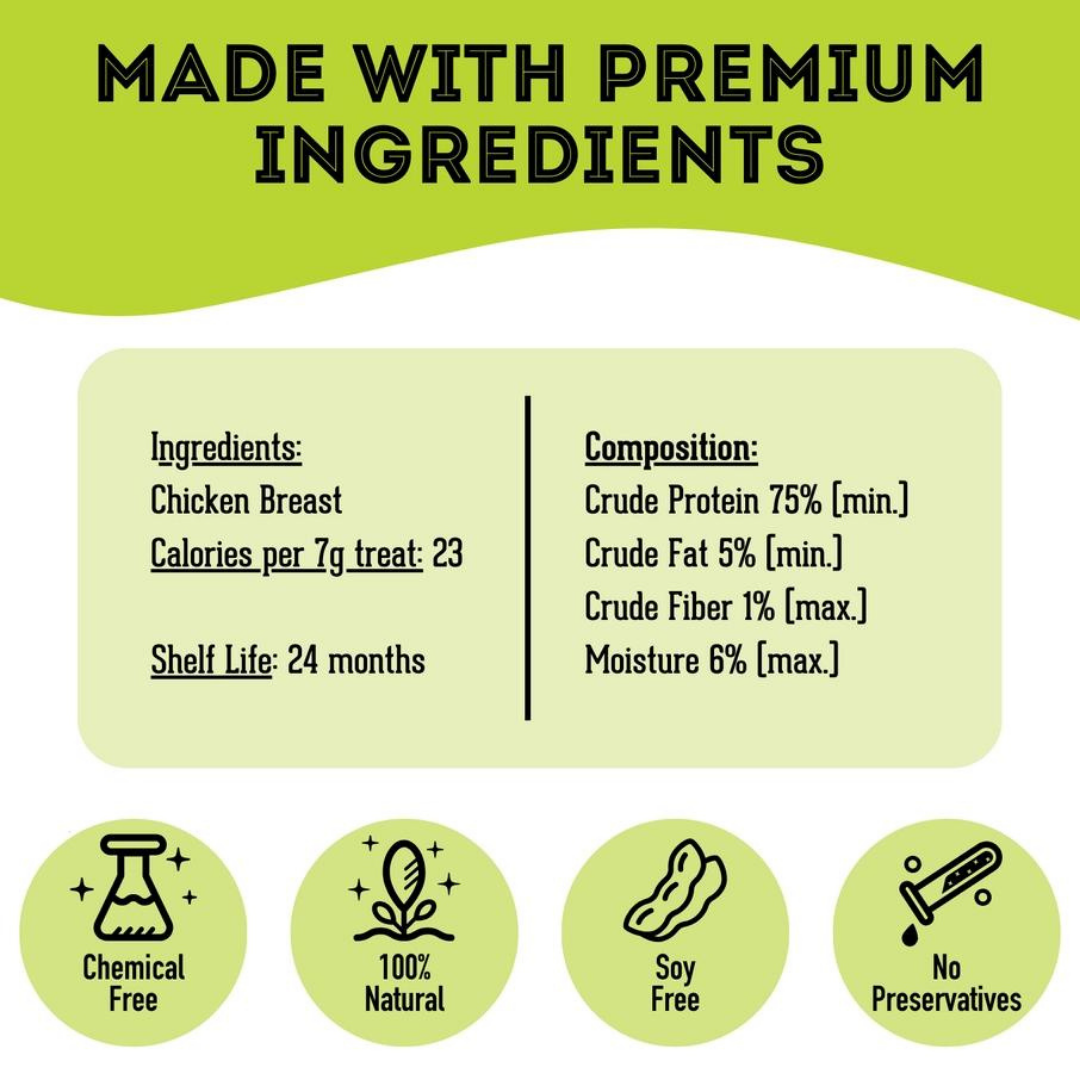 The Granville Island Pet Treatery - Chicken Breast Dehydrated Pet Treats: High-Protein & Vitamin