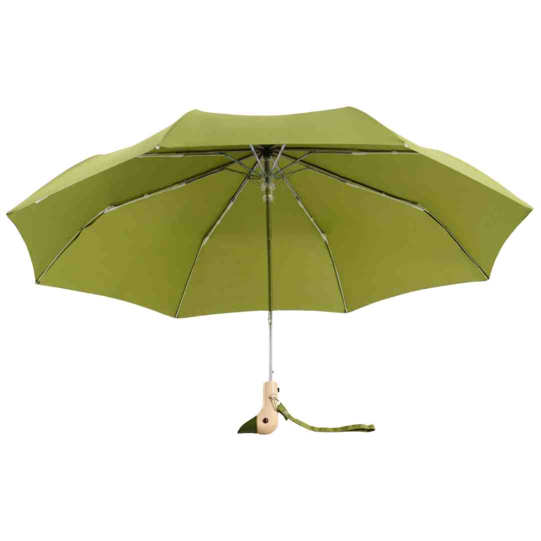Original Duckhead - Olive Compact Eco-Friendly Wind Resistant Umbrella