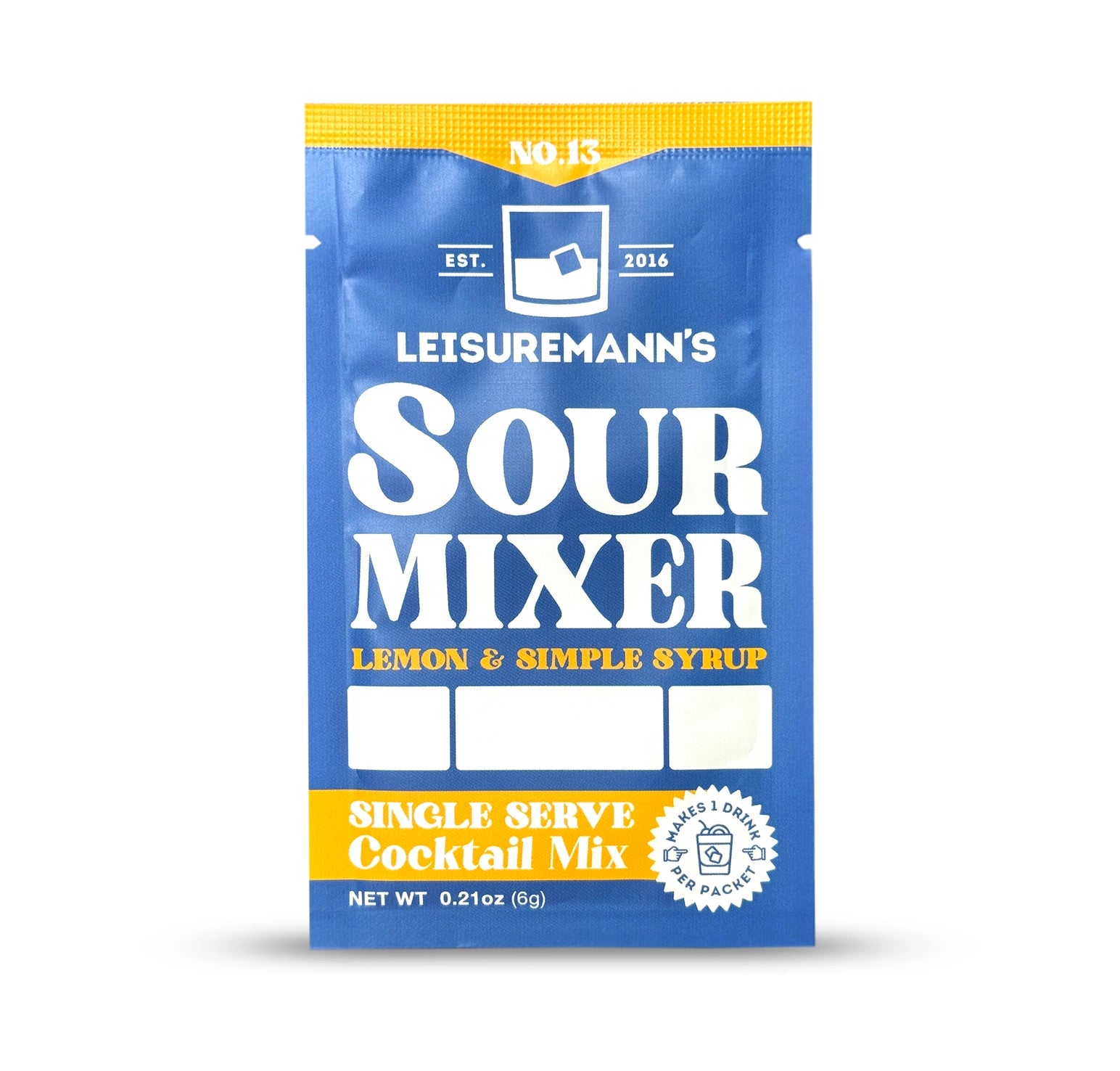 Leisuremann's Sour Mixer Single Serve Cocktail Mix