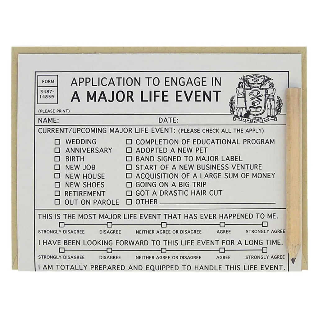 Major Life Event Card (by Regional Assembly of Text)