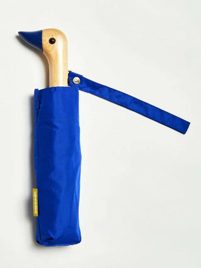 Original Duckhead - Royal Blue Compact Eco-Friendly Wind Resistant Umbrella