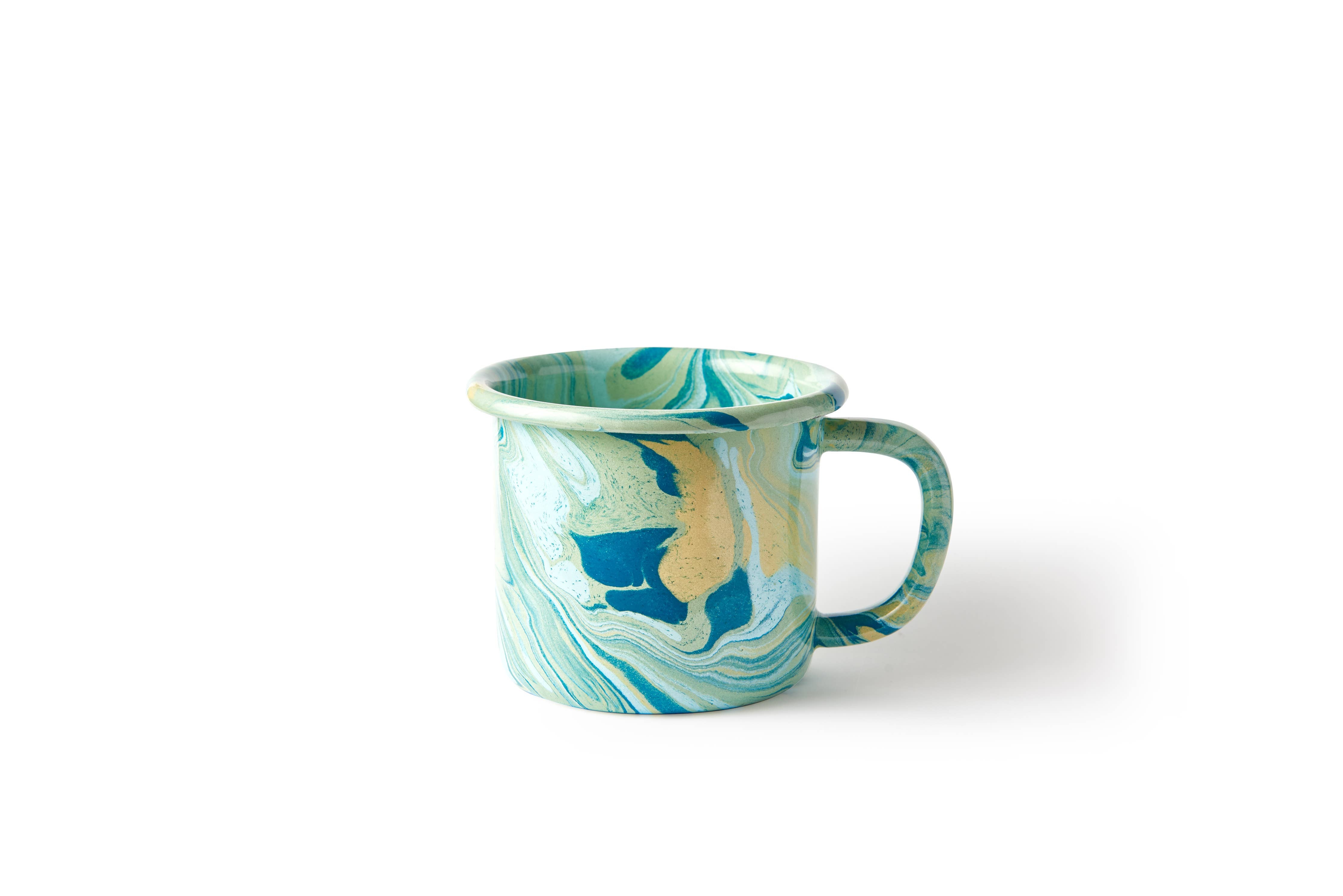 BORNN Multi Swirl Enamelware 12 oz Mug