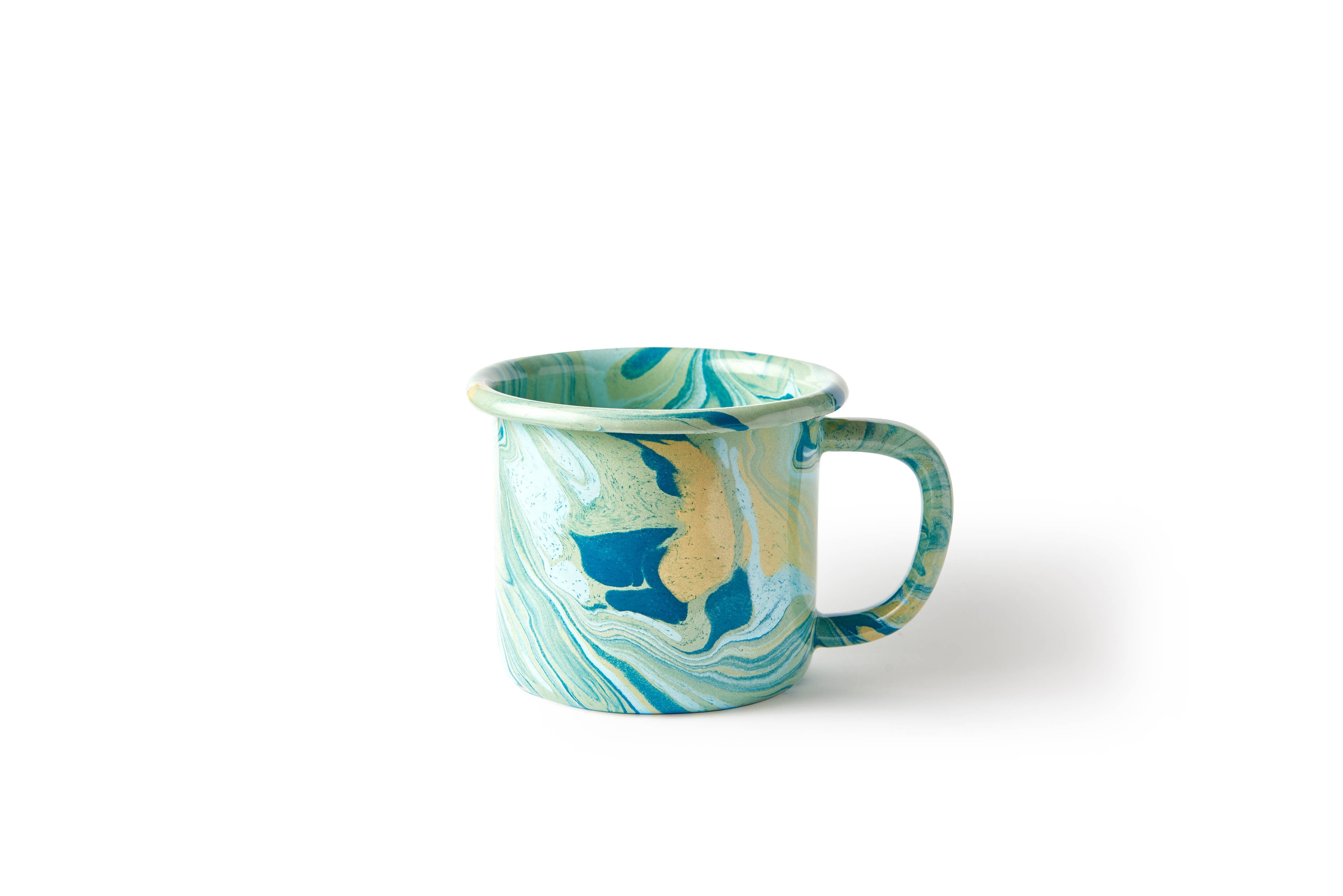 Crow Canyon Home - BORNN Multi Swirl Enamelware 12 oz Mug