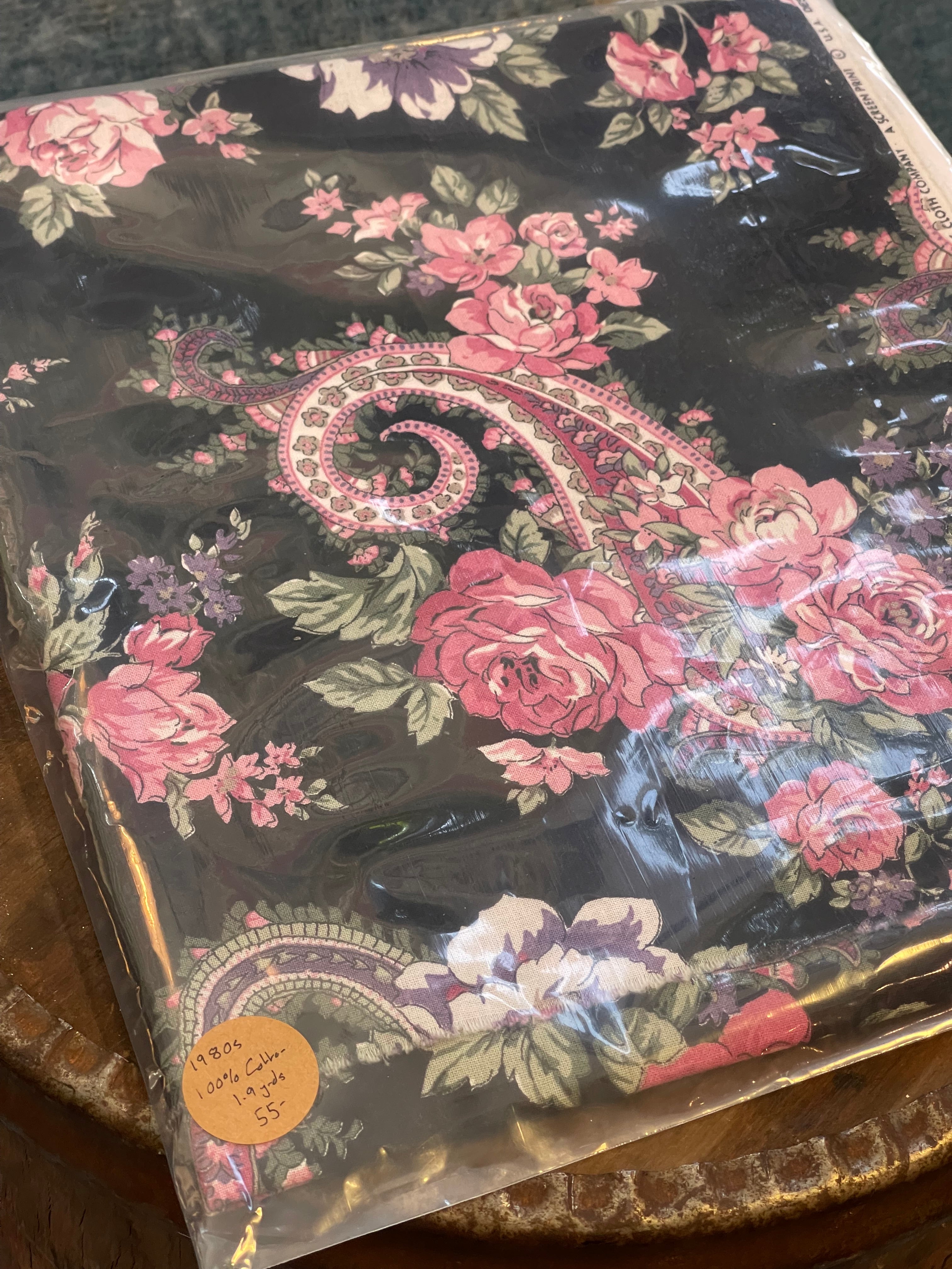 Vintage Fabric - 100% Cotton Floral