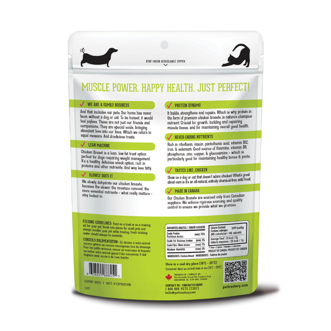 The Granville Island Pet Treatery - Chicken Breast Dehydrated Pet Treats: High-Protein & Vitamin