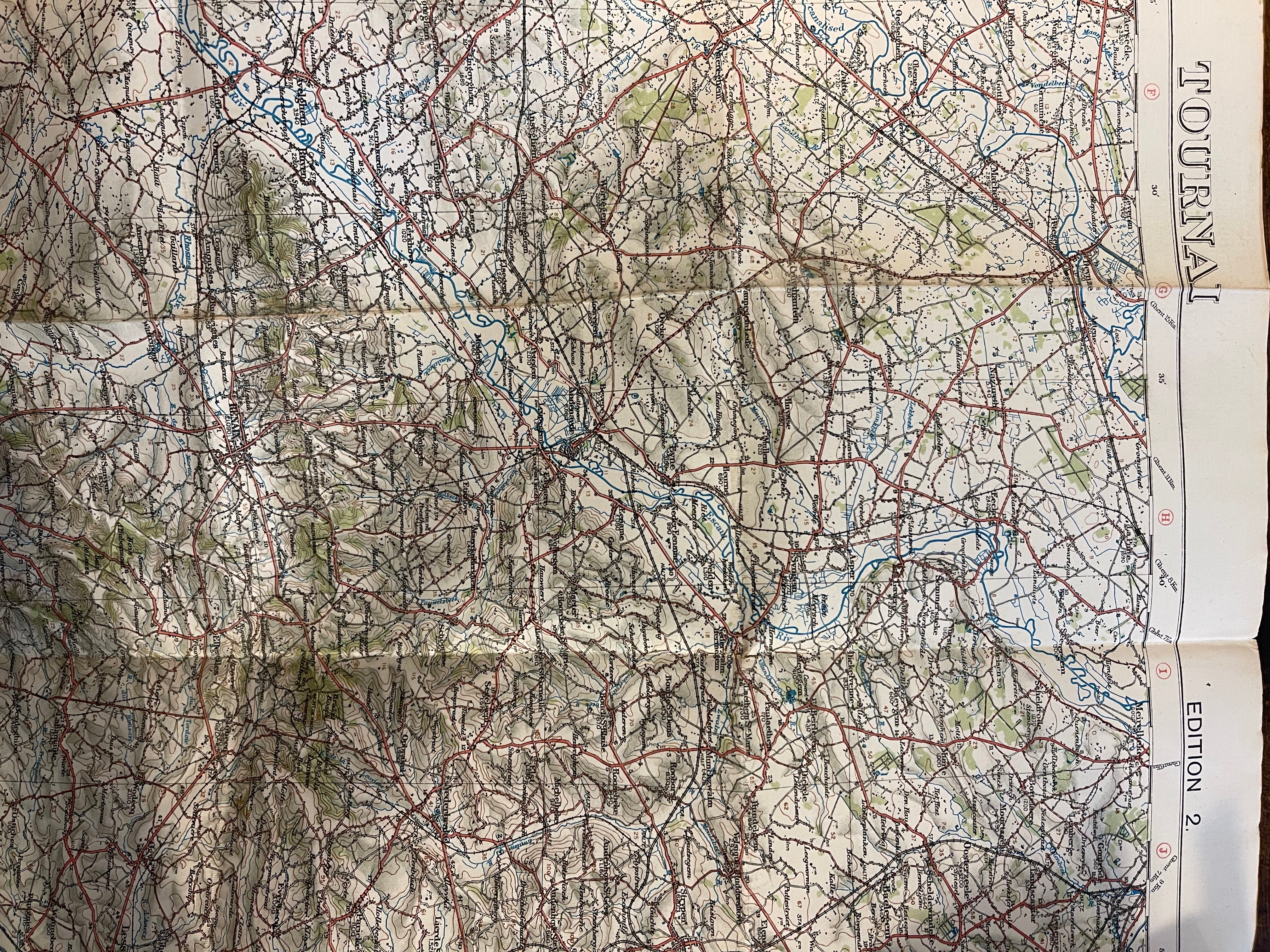 WWI Trench Map - Belgium Ostend 1 (1911)