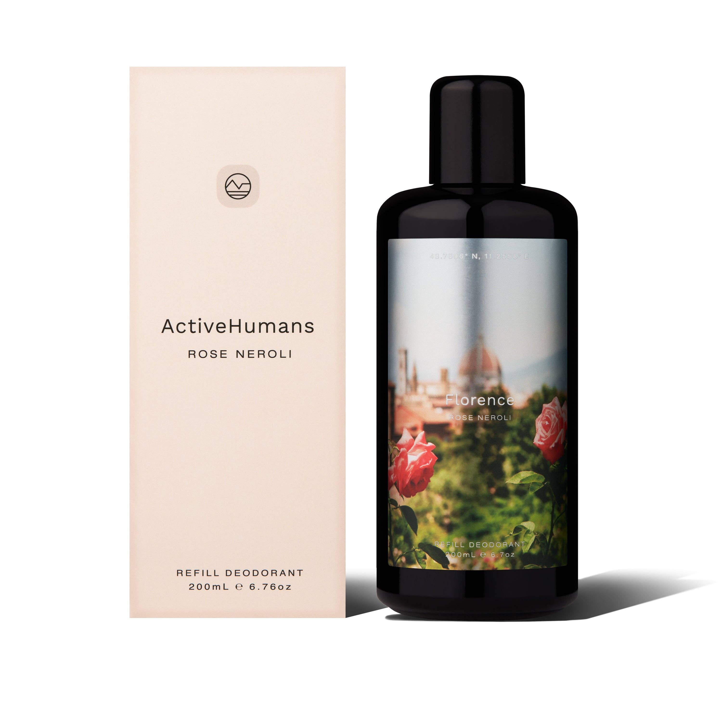 Active Humans Natural Deodorant - Refill Rose Neroli