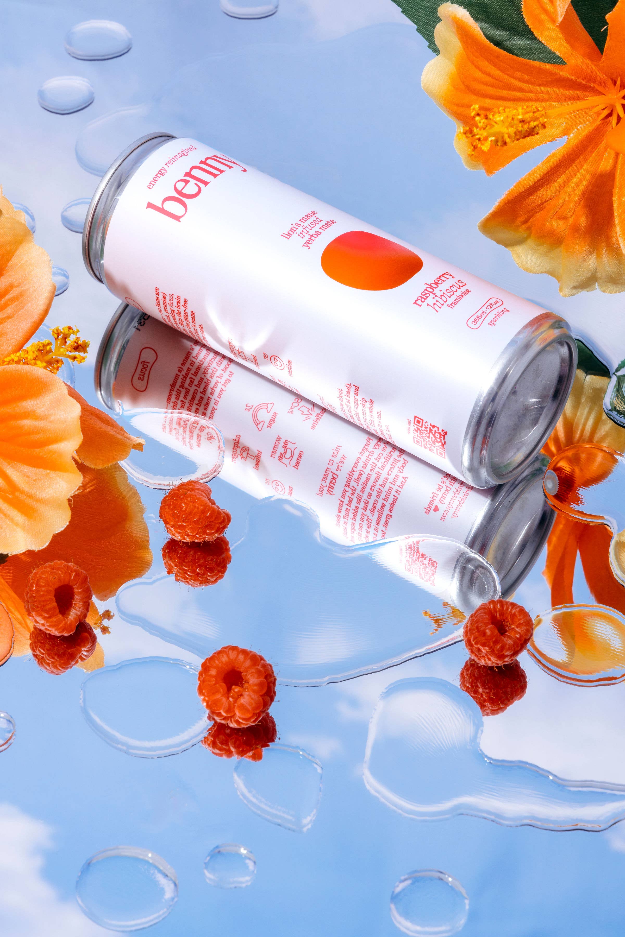 Benny - Raspberry Hibiscus + Lion's Mane Soft Energy Drink