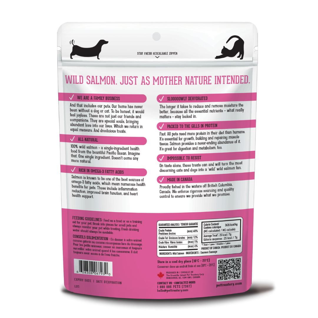 The Granville Island Pet Treatery - Wild Salmon Dehydrated Pet Treats: Omega-3 & High-Protein