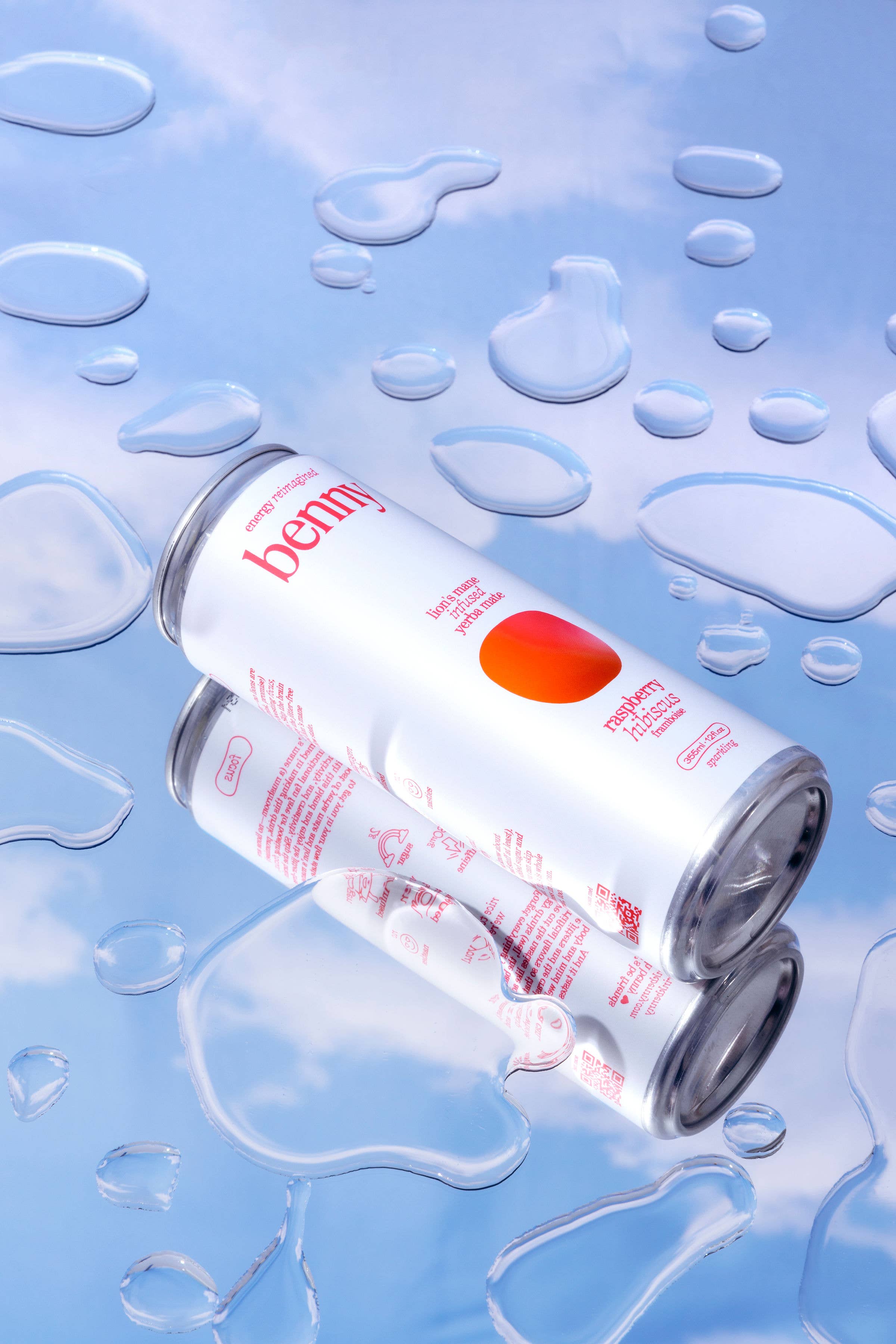 Benny - Raspberry Hibiscus + Lion's Mane Soft Energy Drink