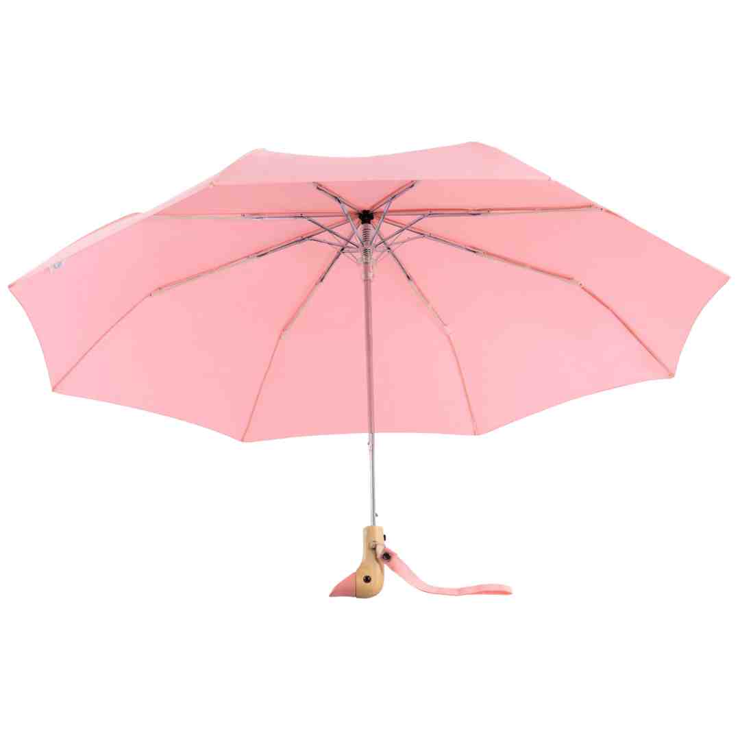 Original Duckhead - Pink Compact Eco-Friendly Wind Resistant Umbrella