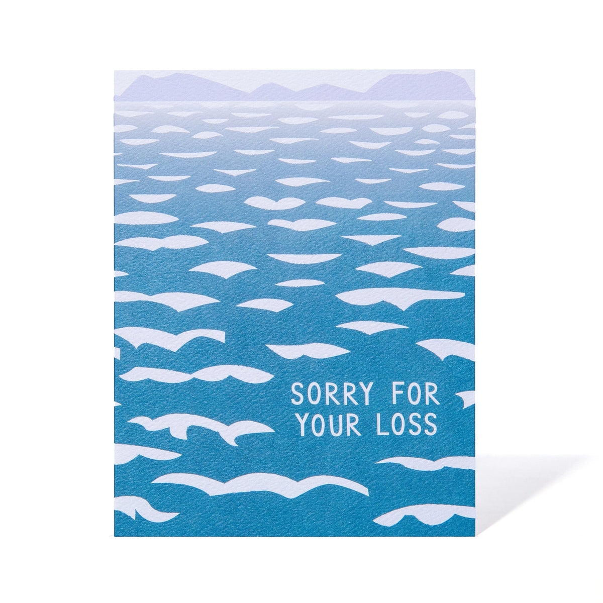 Banquet Workshop - Ocean and Horizon Sorry For Your Loss Sympathy Note Card