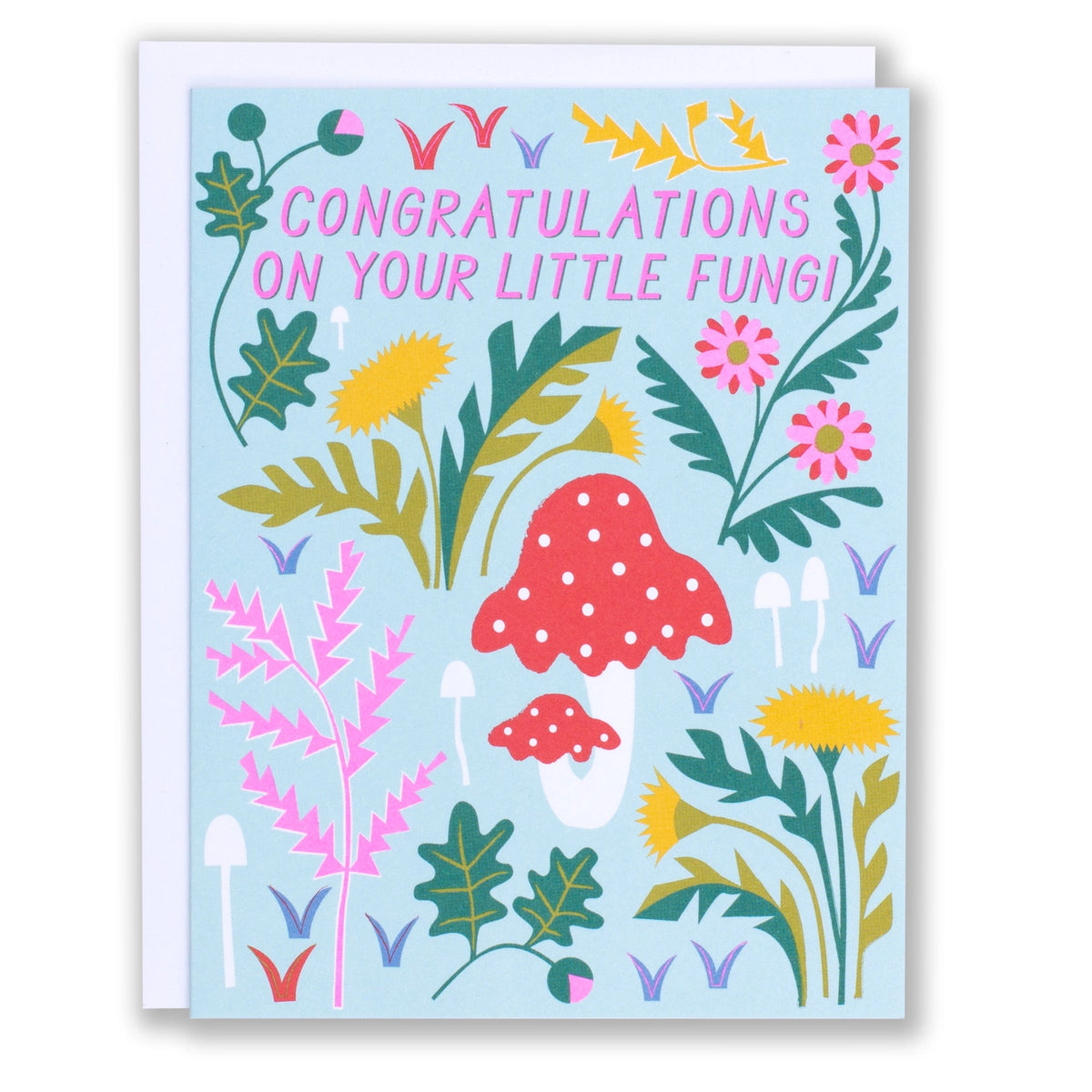 Banquet Workshop - Congratulations Little Baby Fungi Note Card