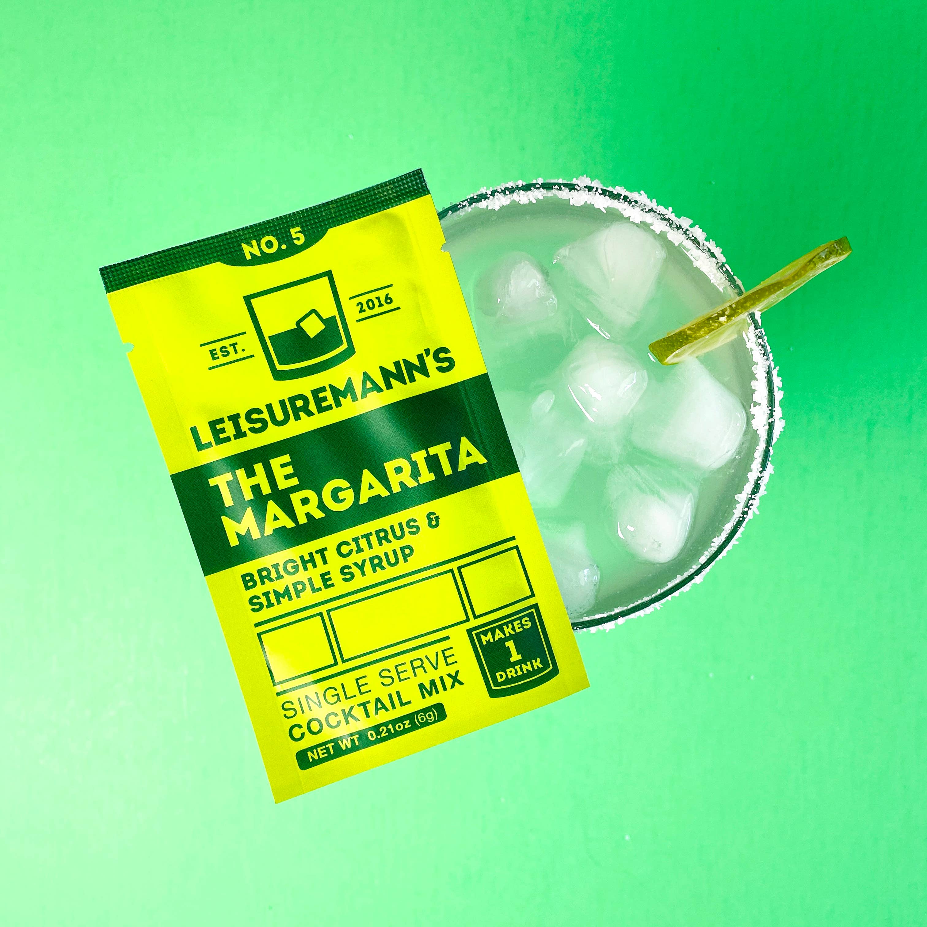 Leisuremann's Margarita Single Serve Cocktail Mixer