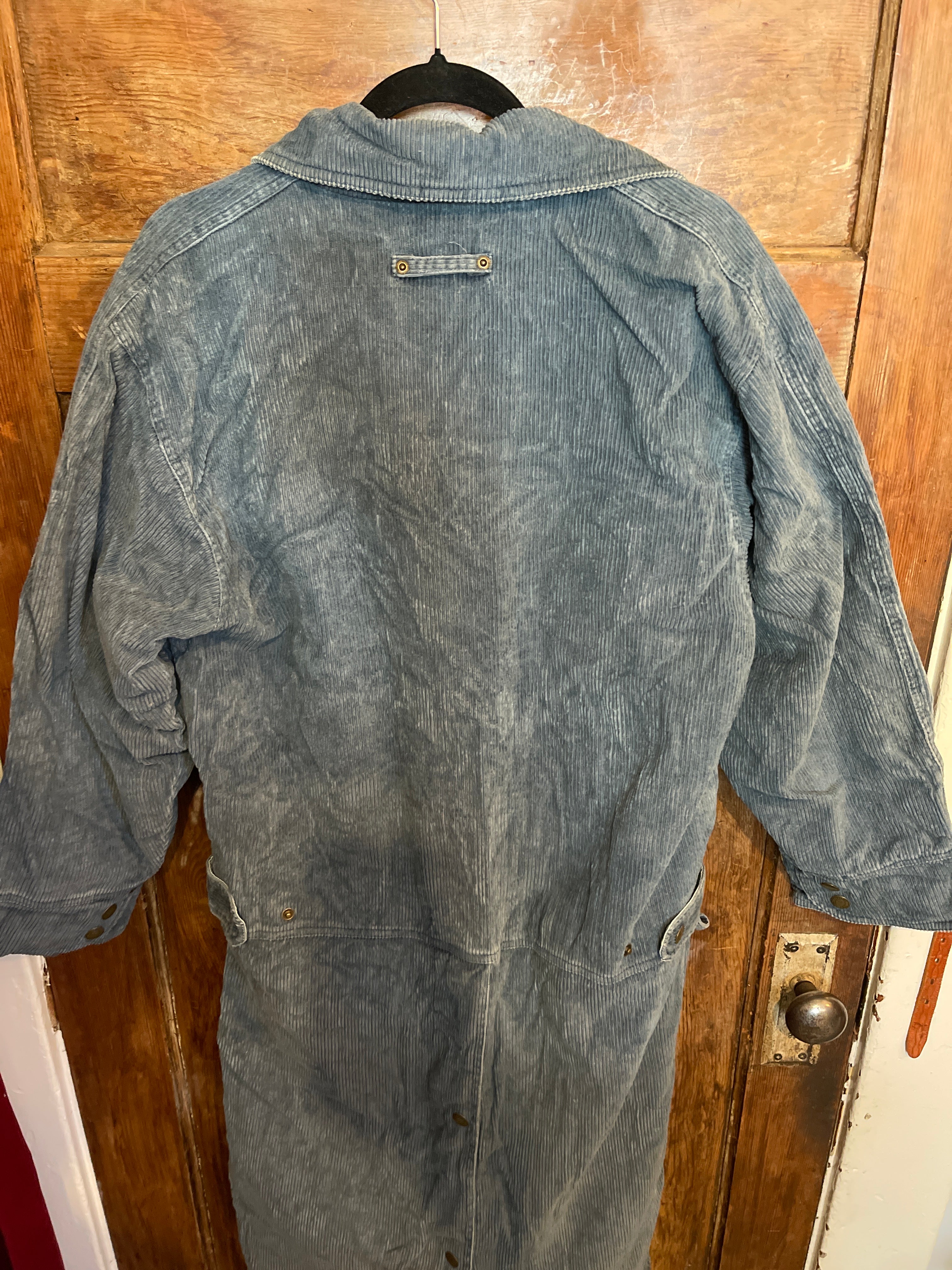 Woolrich Blue Corduroy Overcoat