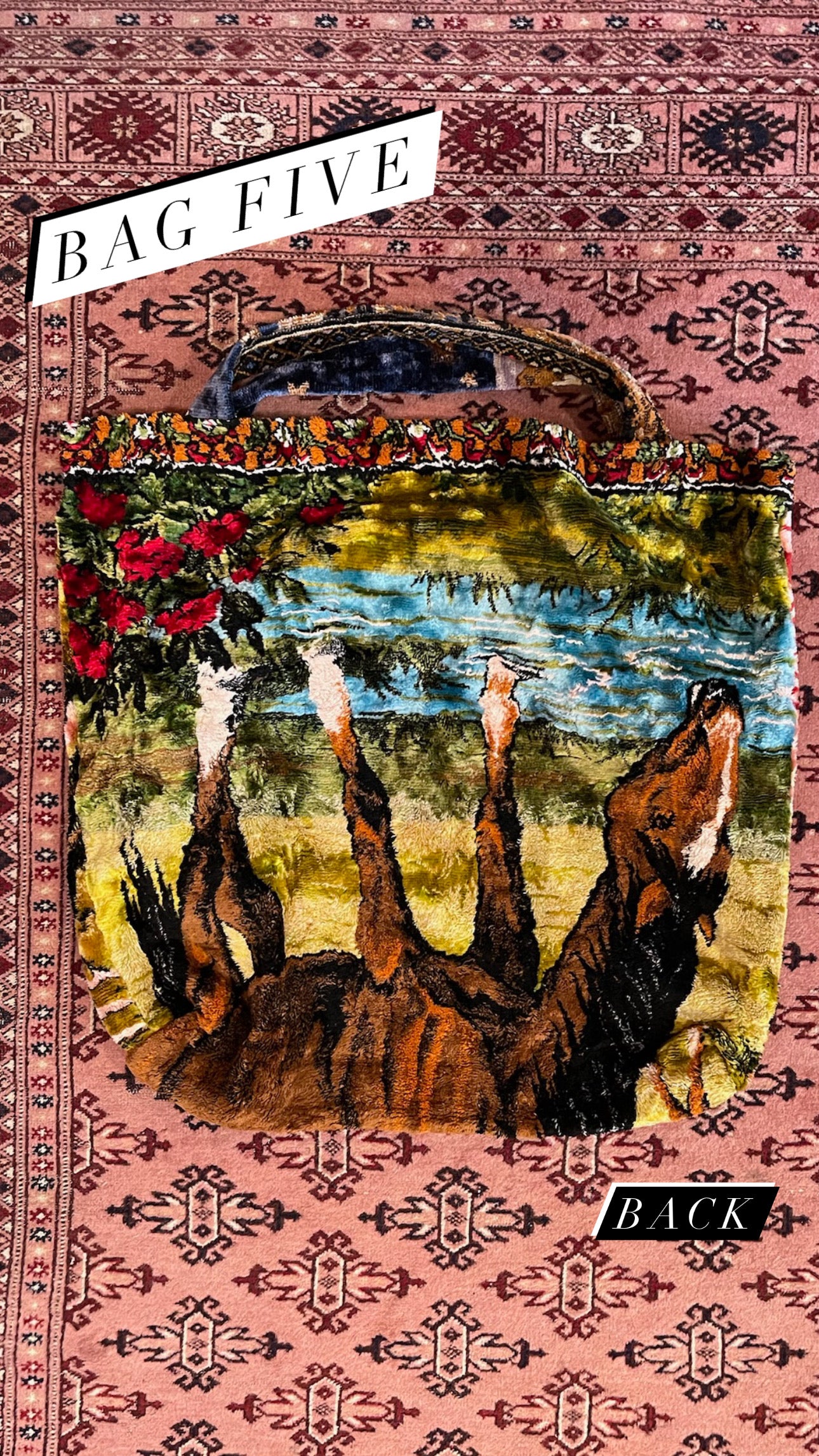 Vintage Wall Rug Bag