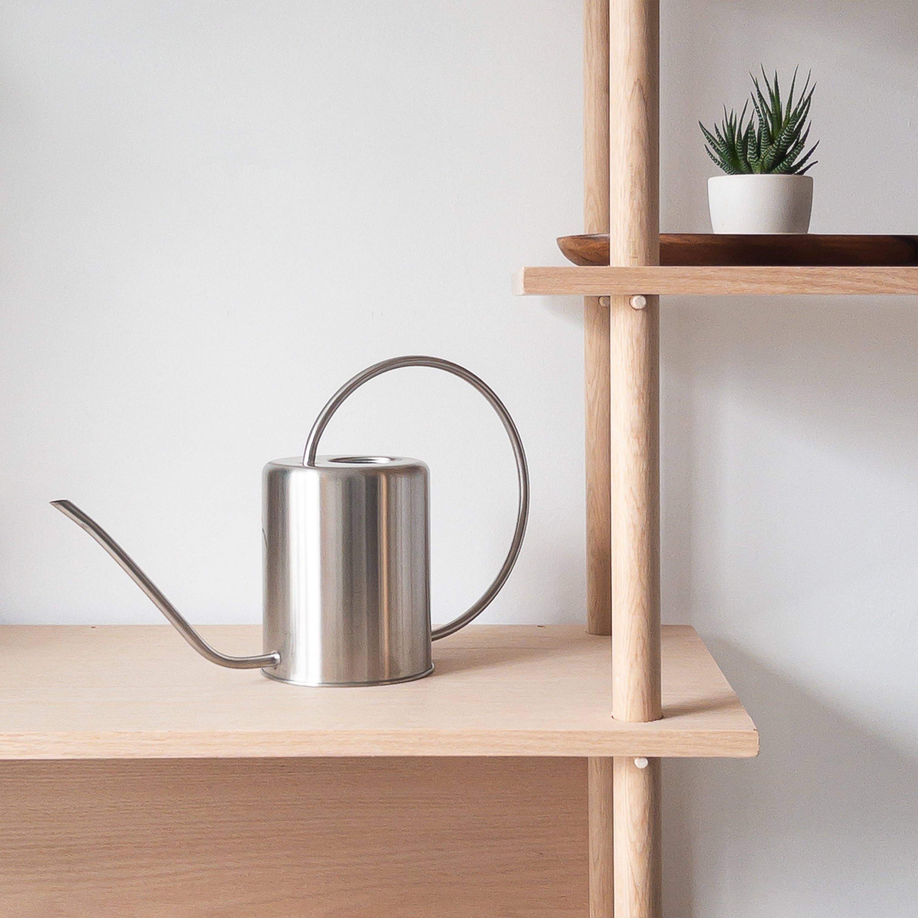 Kanso Designs - 2L Stainless Steel Watering Can: Silver