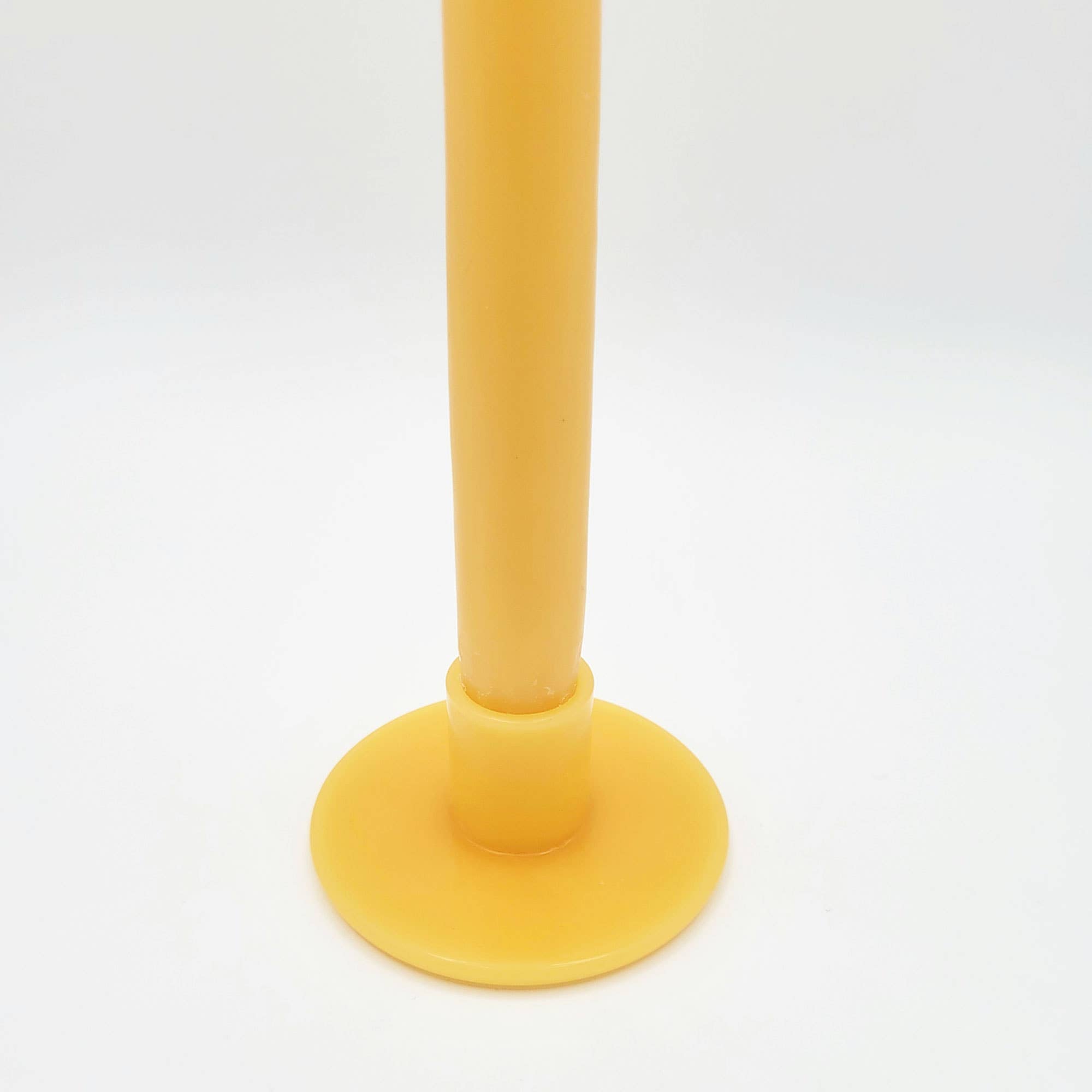 Beeswax Candlestick holder and Taper Candle by East Van Bees