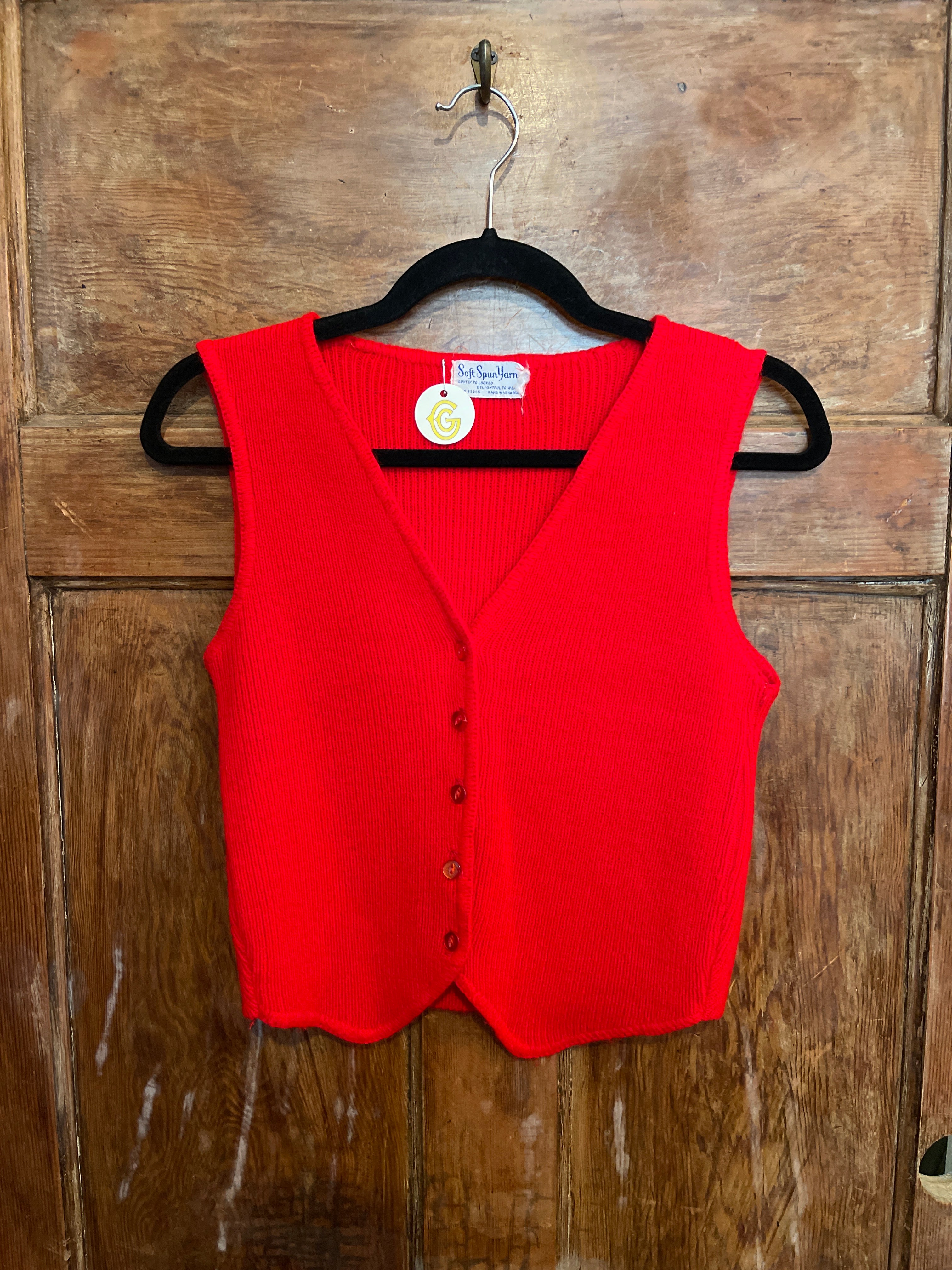 Red Knit Vest