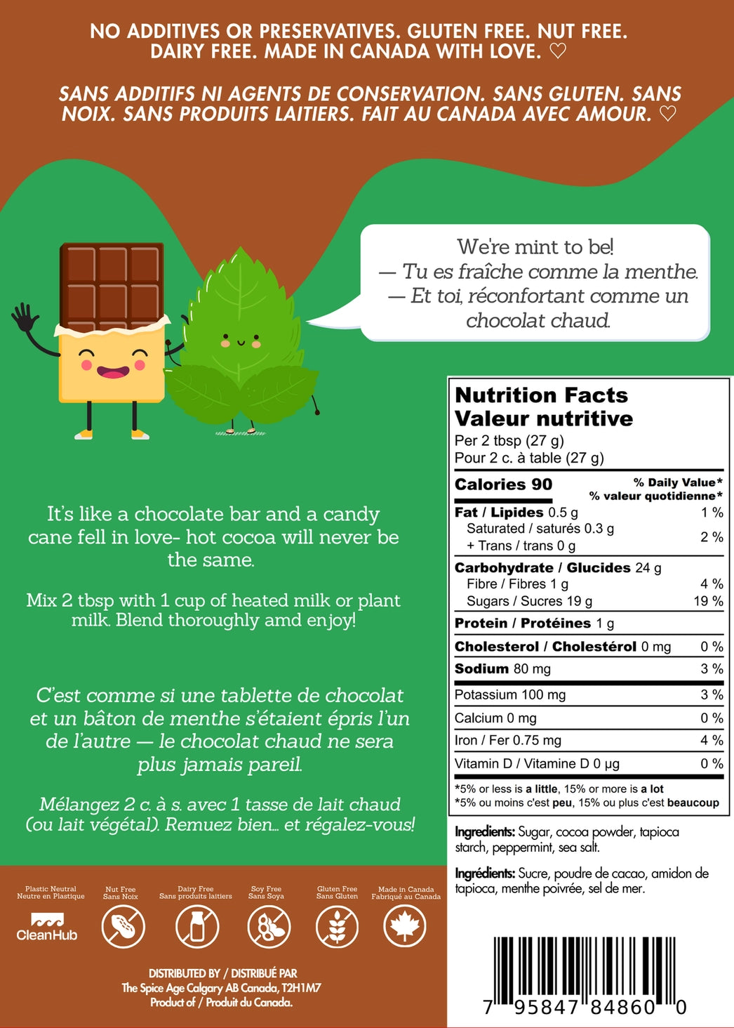 Peppermint Hot Chocolate - Hug in A Mug