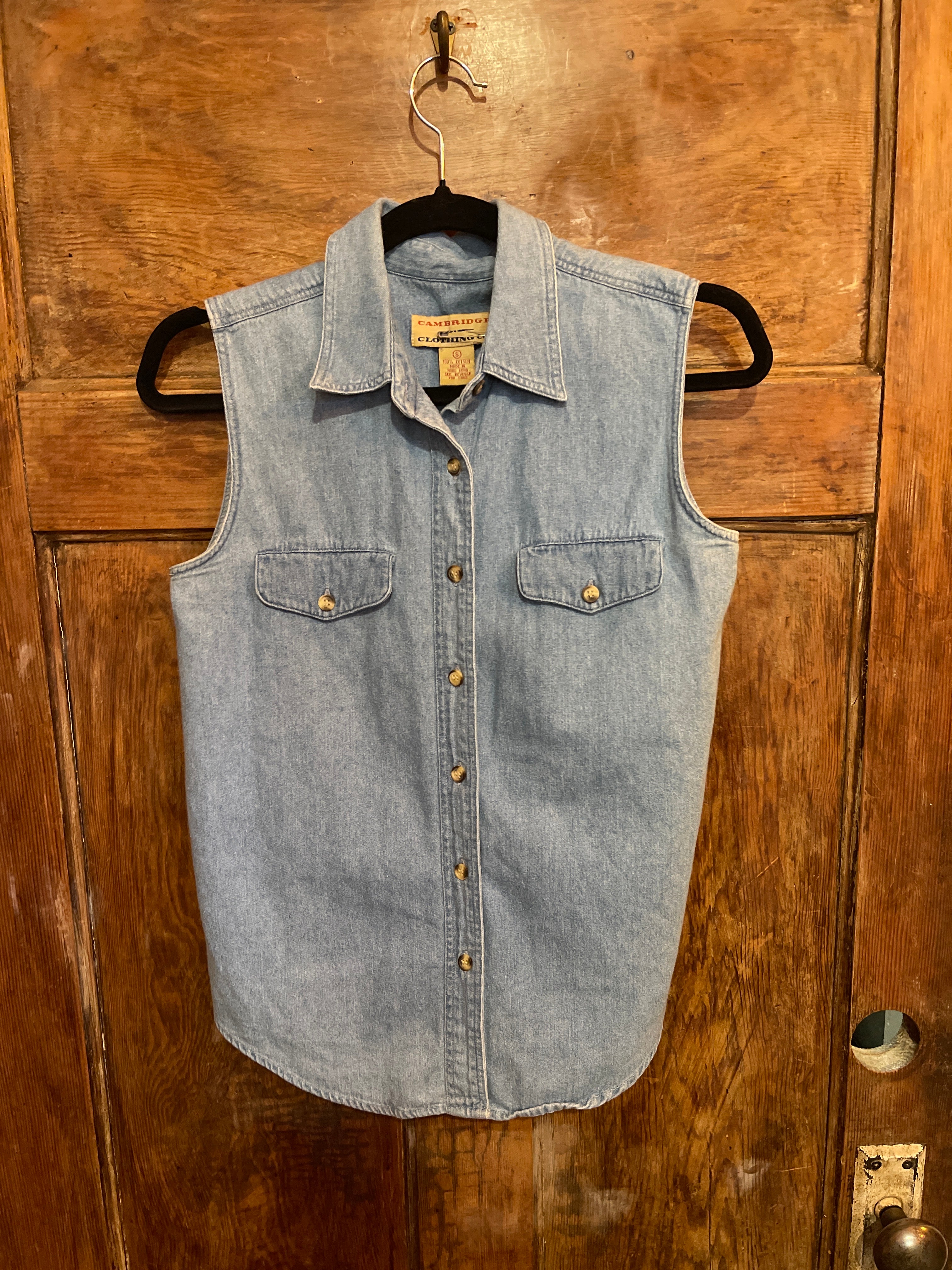 Sleeveless Denim Shirt