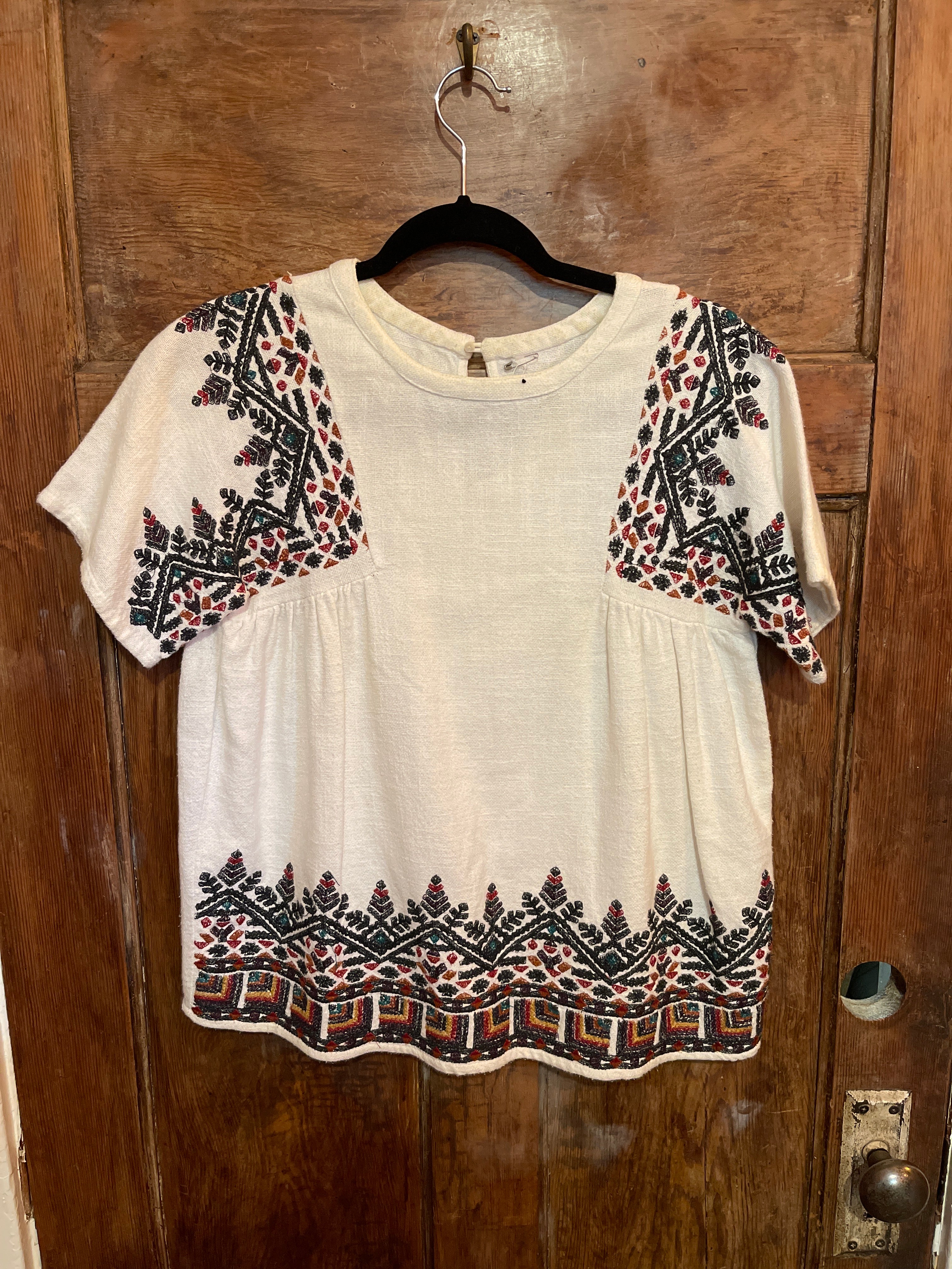 Heavy Cotton Embroidered Top