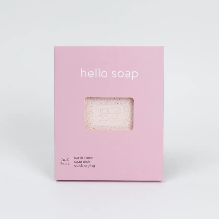 Kalastyle Home "Hello Soap" Pink Diatomite Soap Dish