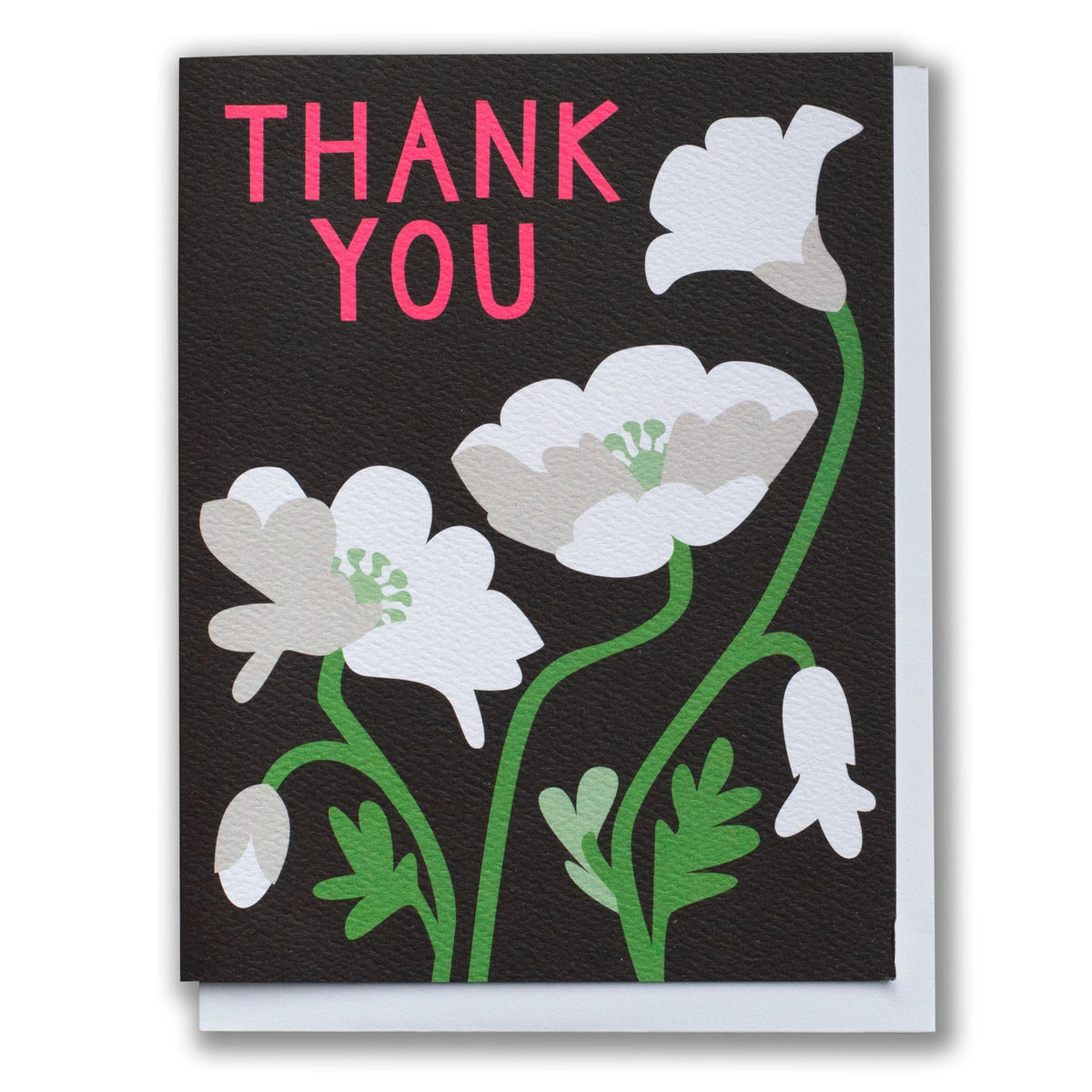 Banquet Workshop - White Poppy Thank You Note Card