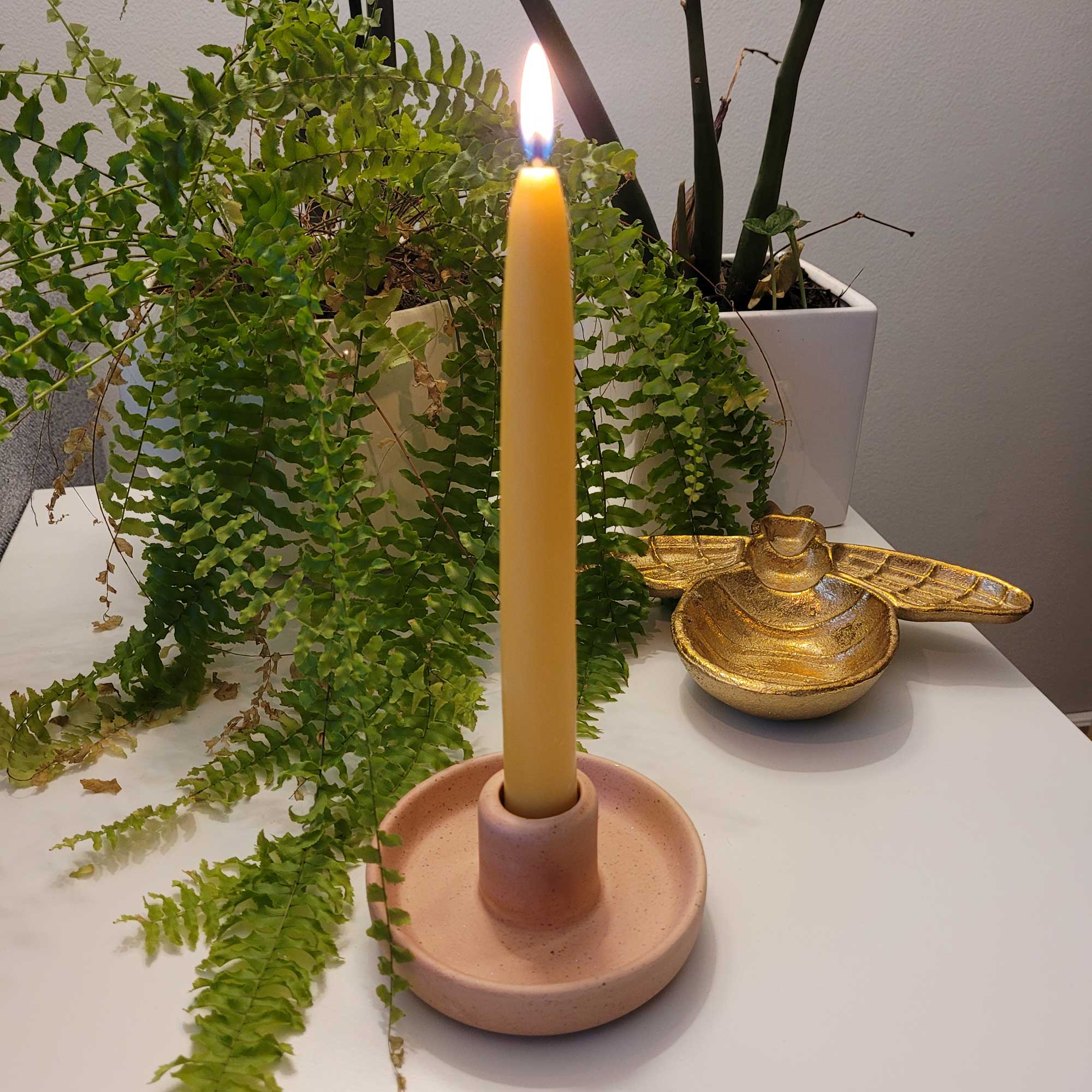 Hand-dipped beeswax Taper Candles by East Van Bees