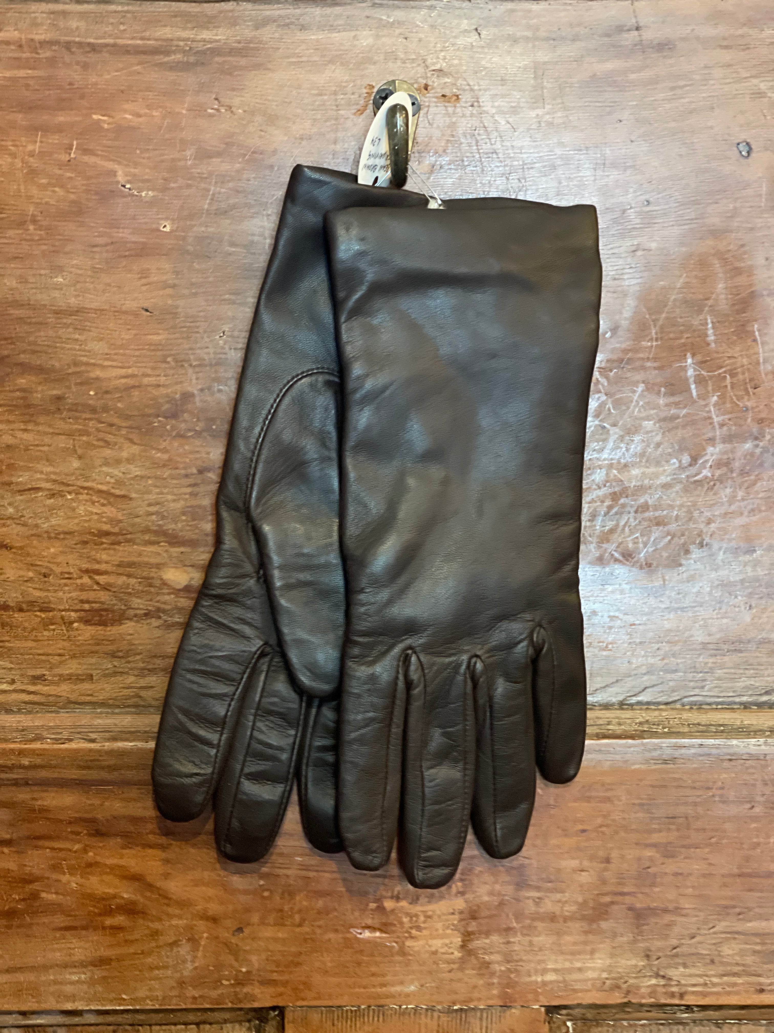 LL Bean Brown Leather Driving Gloves