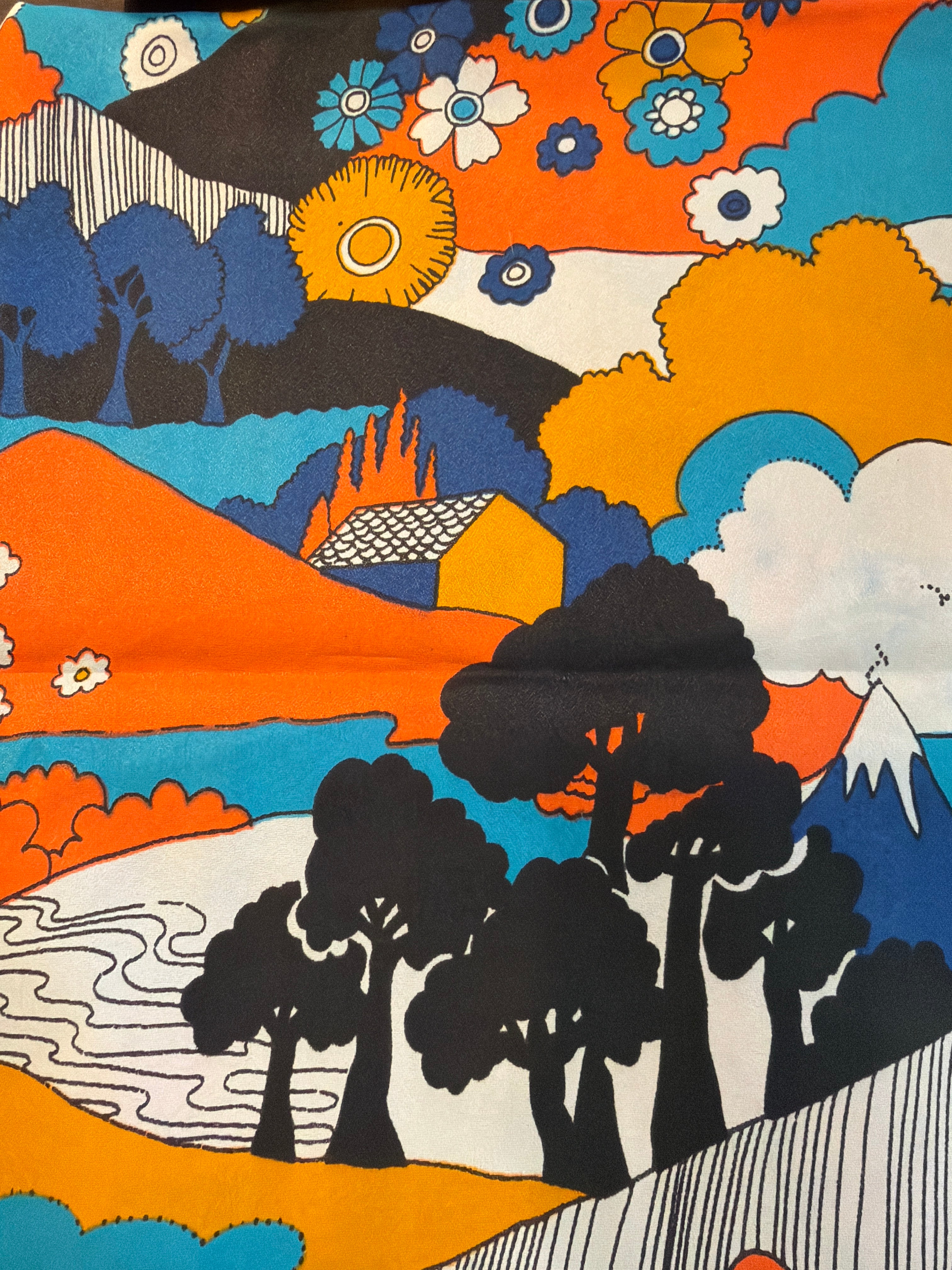Vintage Fabric - Silky Psychedelic