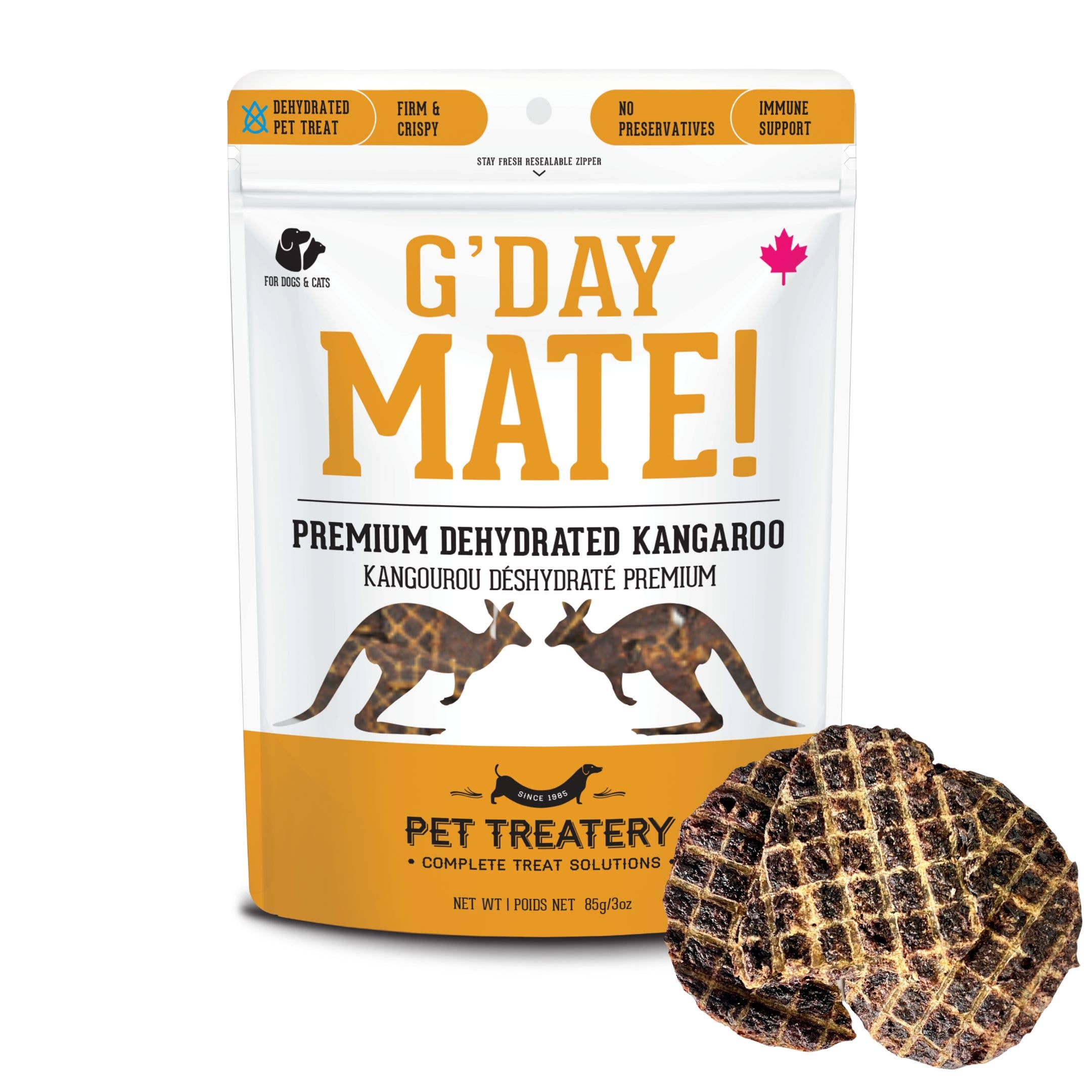 The Granville Island Pet Treatery - Kangaroo Dehydrated Pet Treats: High-Protein & Low-Fat