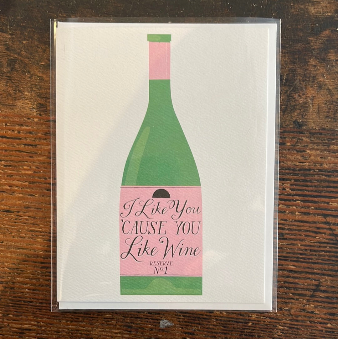 Banquet Workshop - I like You Wine Card