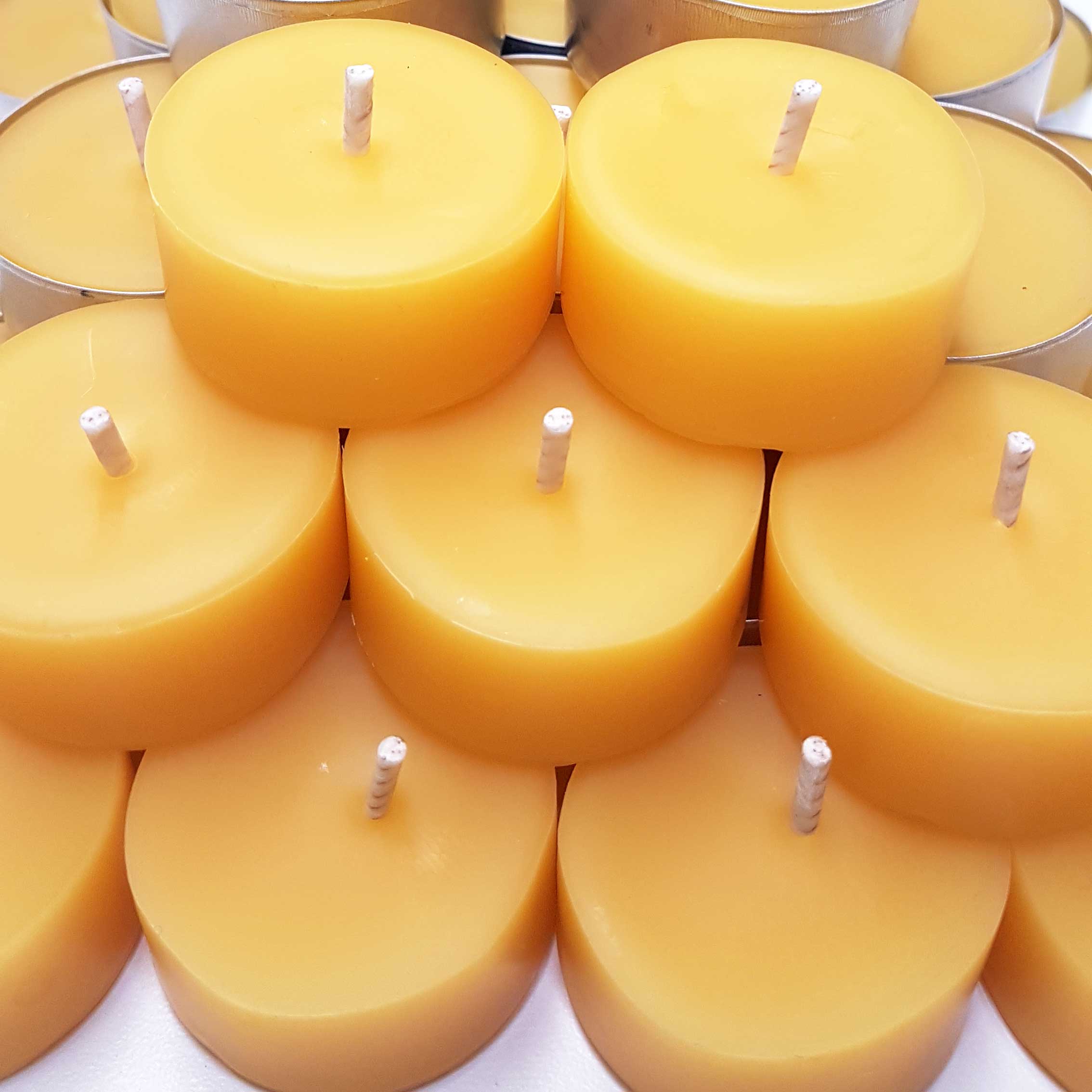 Bees Wax Tea Lights by East Van Bees