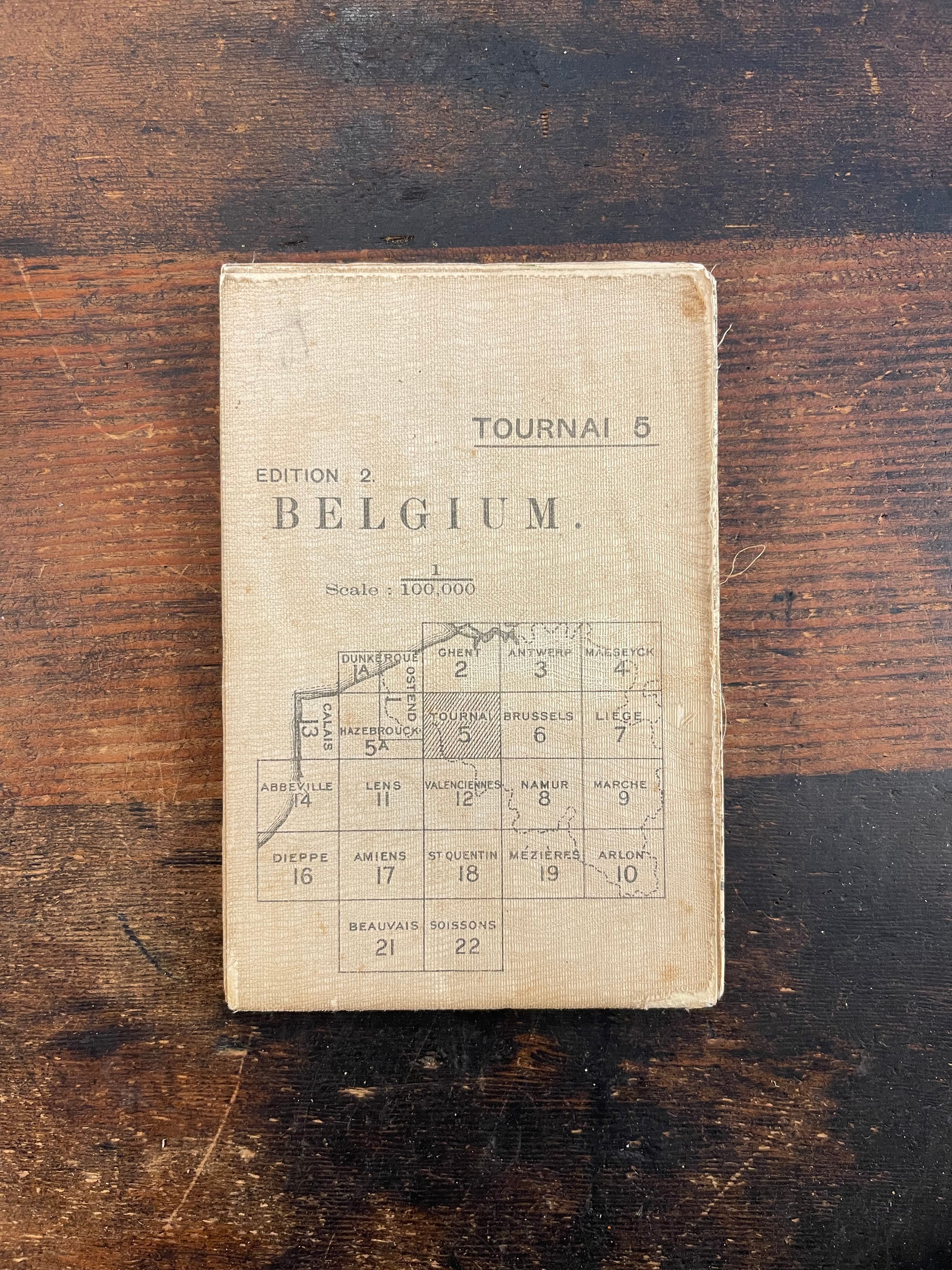 WWI Trench Map - Belgium Ostend 1 (1911)